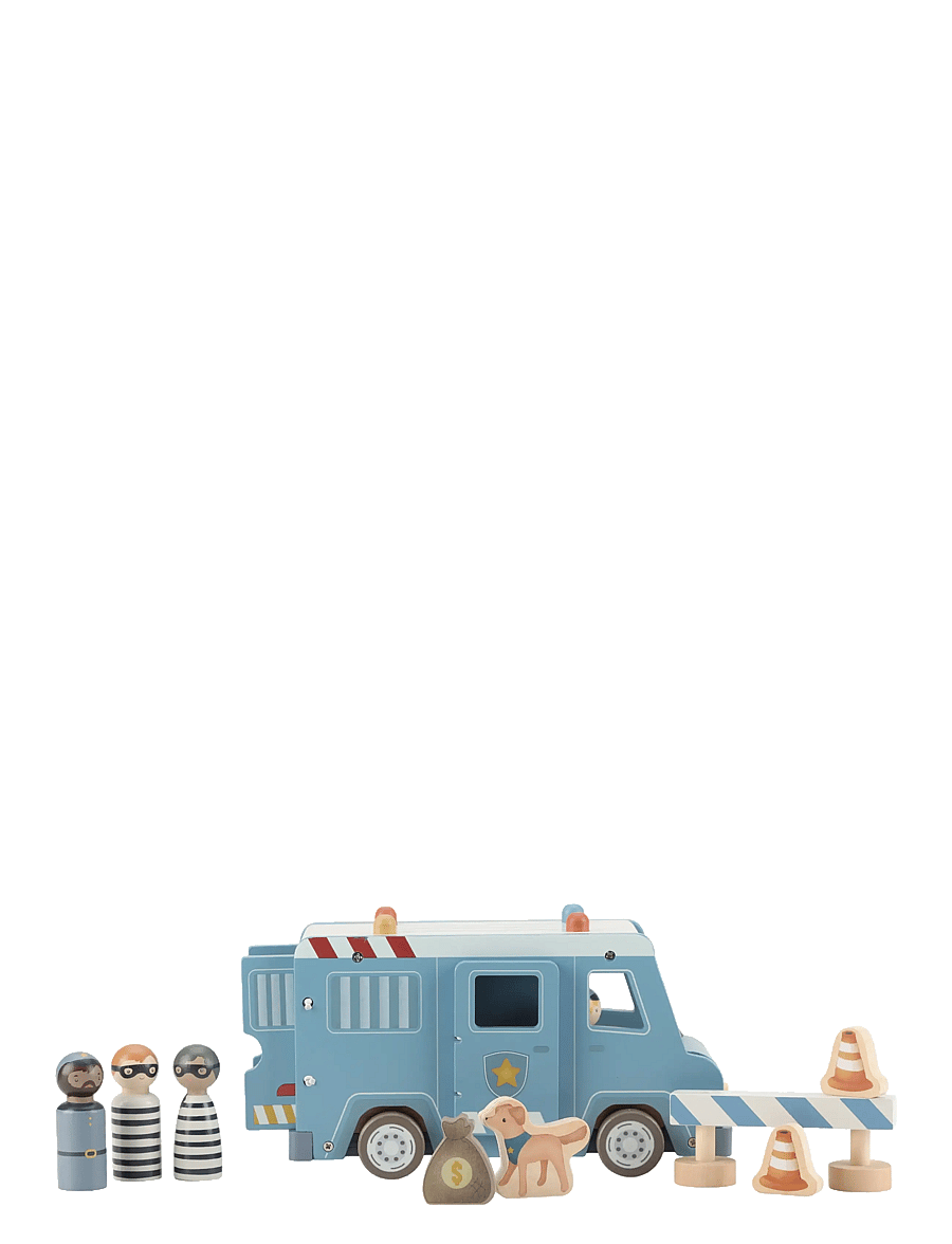 Little Dutch - Police car w/ pegdolls - polisbilar - blue - 2