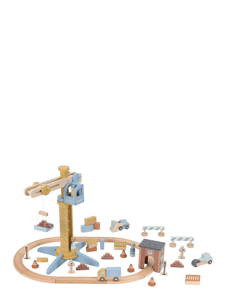 Little Dutch - Crane set met traintrack - byggsatser - multi - 1