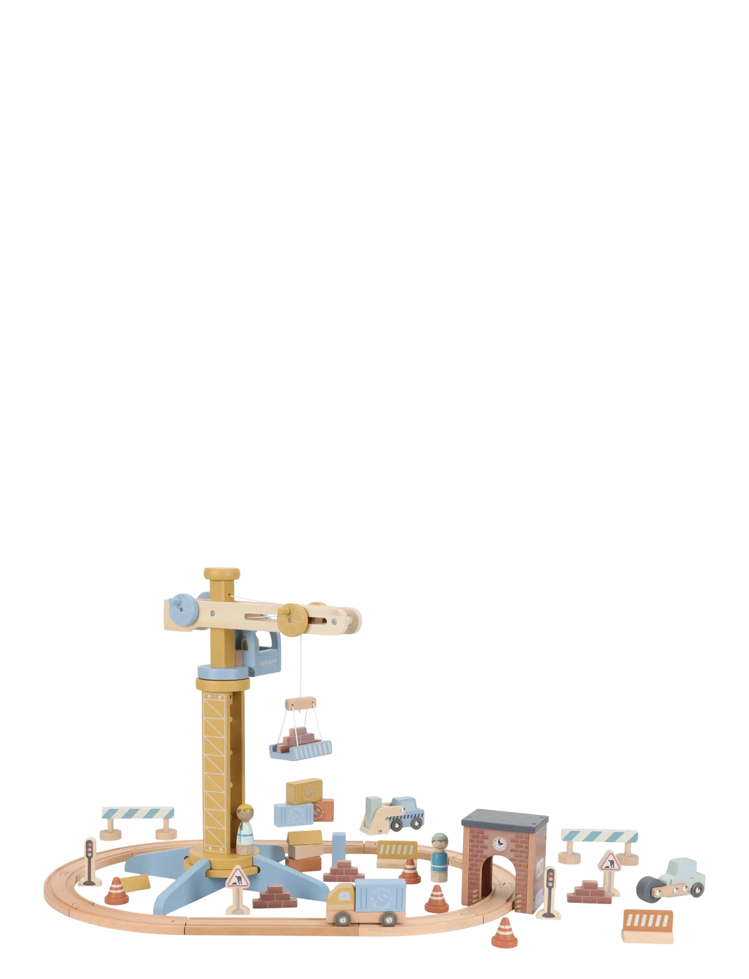 Little Dutch - Crane set met traintrack - byggsatser - multi - 2