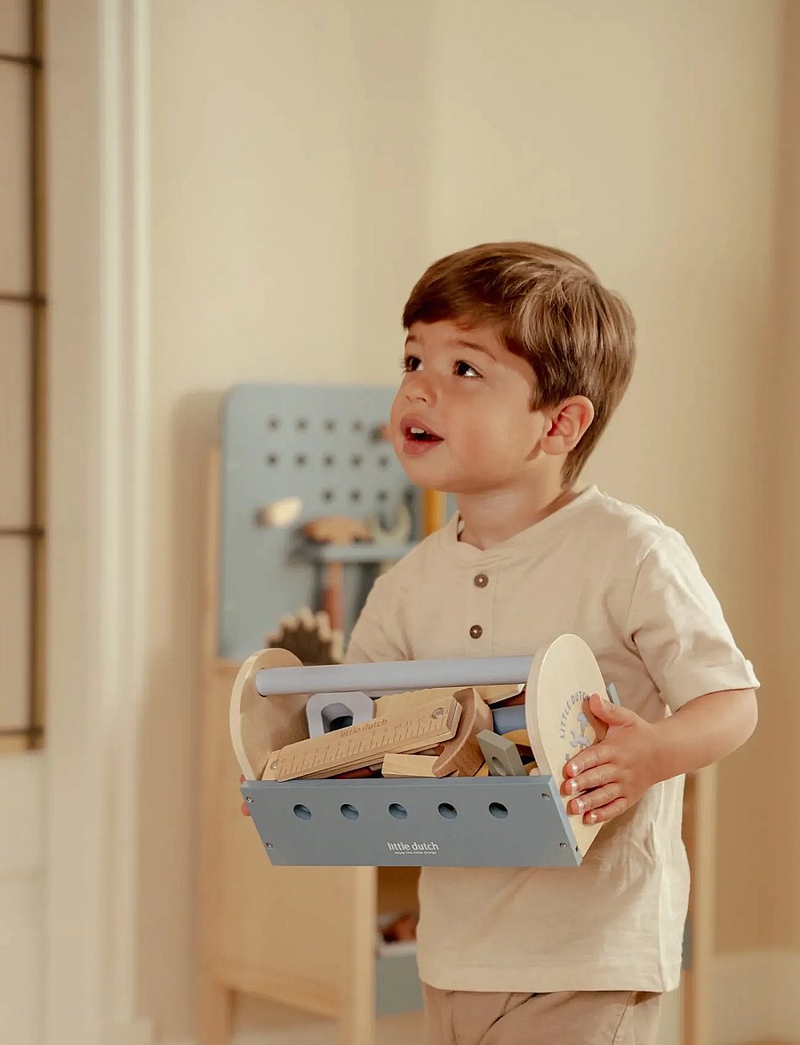 Little Dutch - Little Dutch - Toolbox FSC - leksaksverktyg - blue - 0