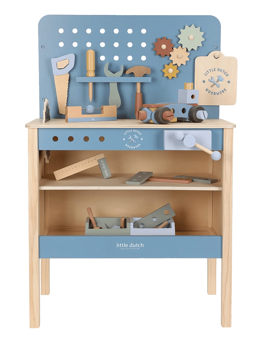 Little Dutch - Workbench - leksaksverktyg - blue - 1