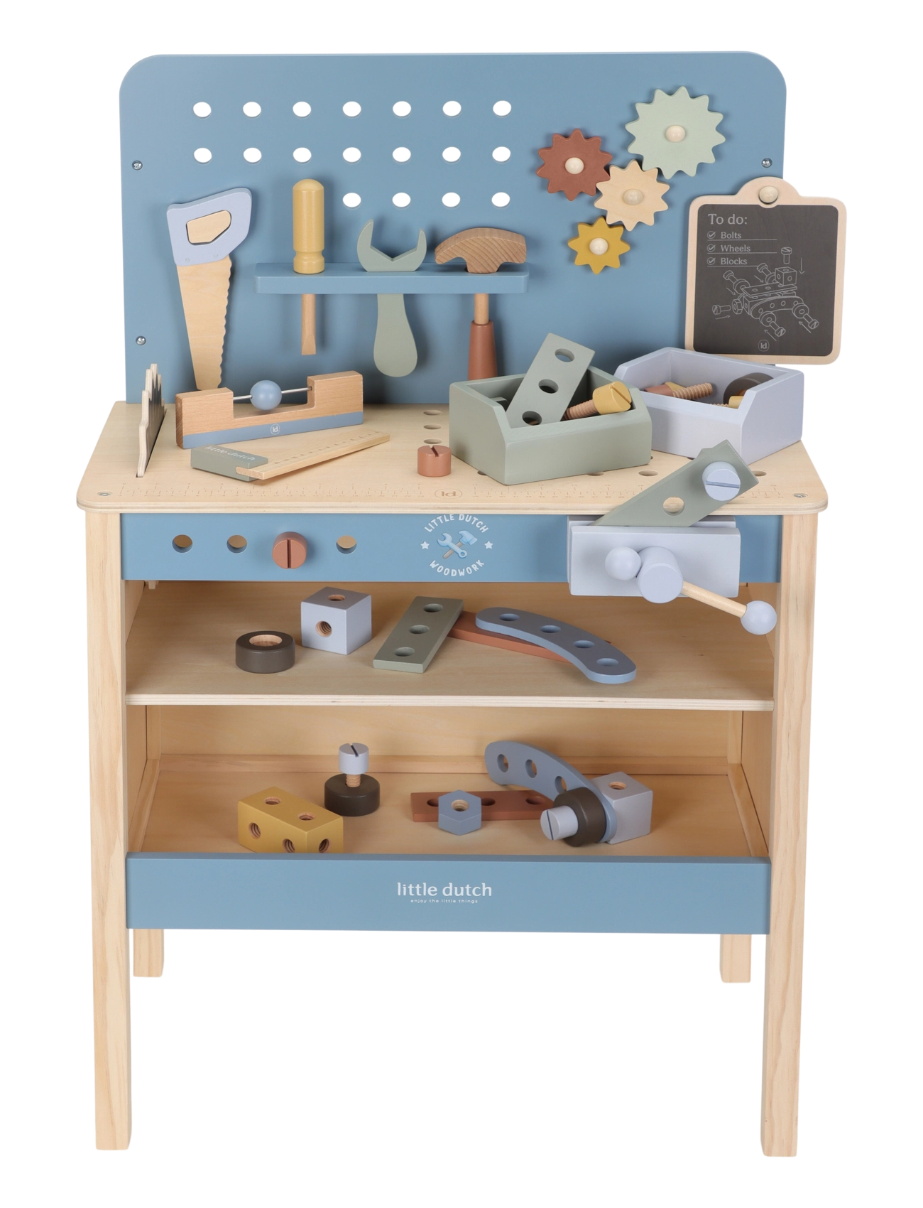 Little Dutch - Workbench - legetøjsværktøj - blue - 4