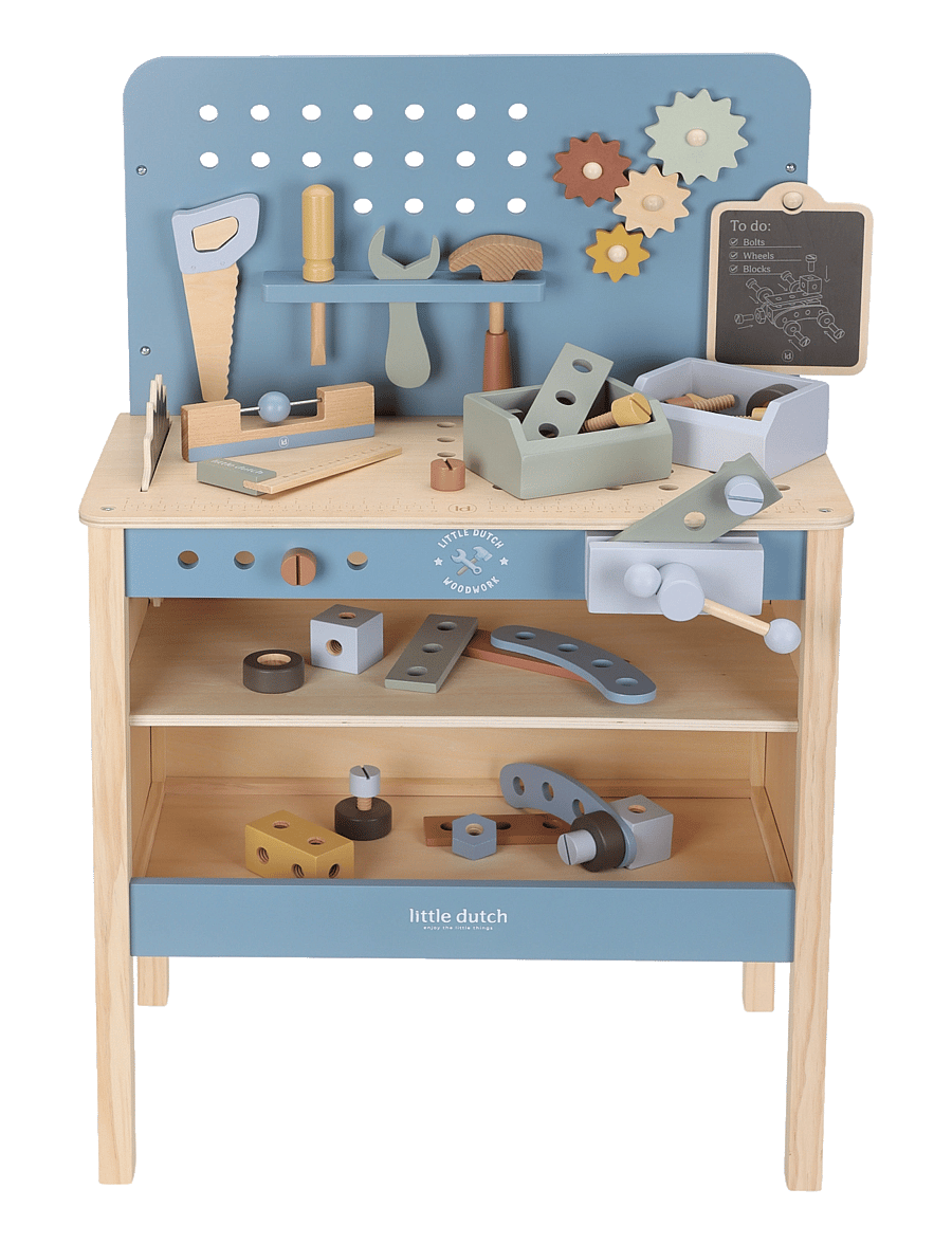 Little Dutch - Workbench - leksaksverktyg - blue - 4