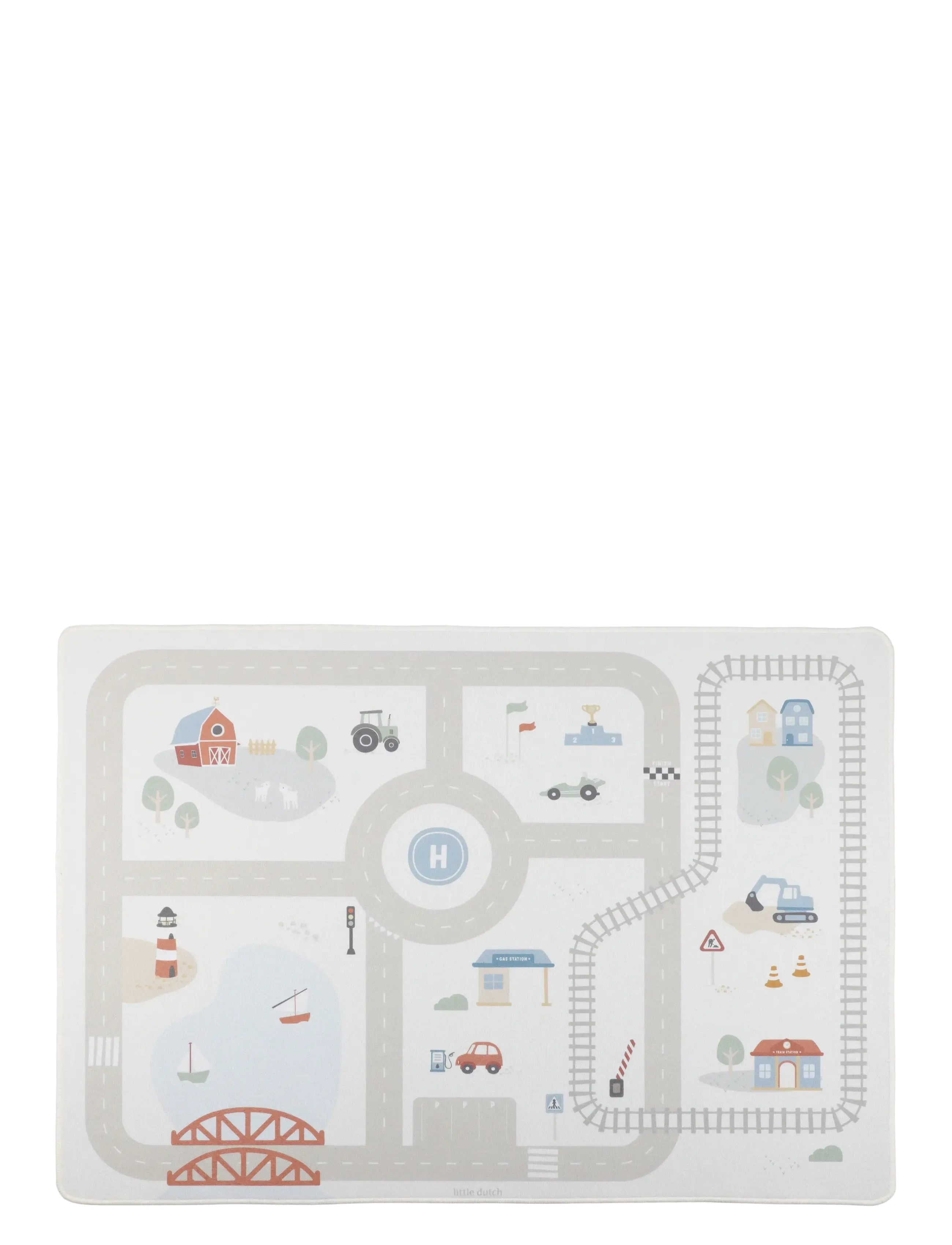 Little Dutch Car play mat - Barnkammare - WHITE, MULTI / white