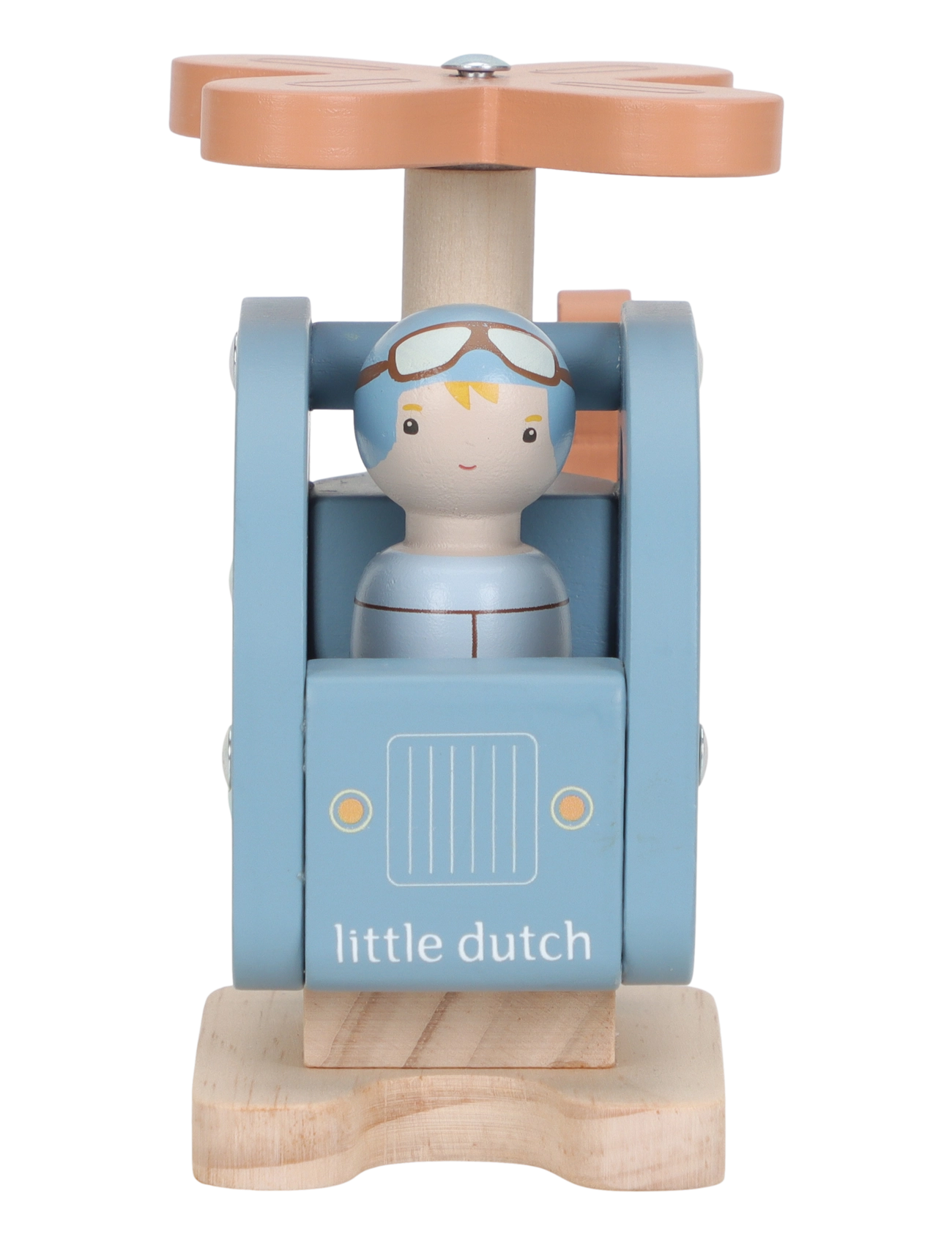 Little Dutch - Helicopter w/pegdoll - lekset - blue, red - 3
