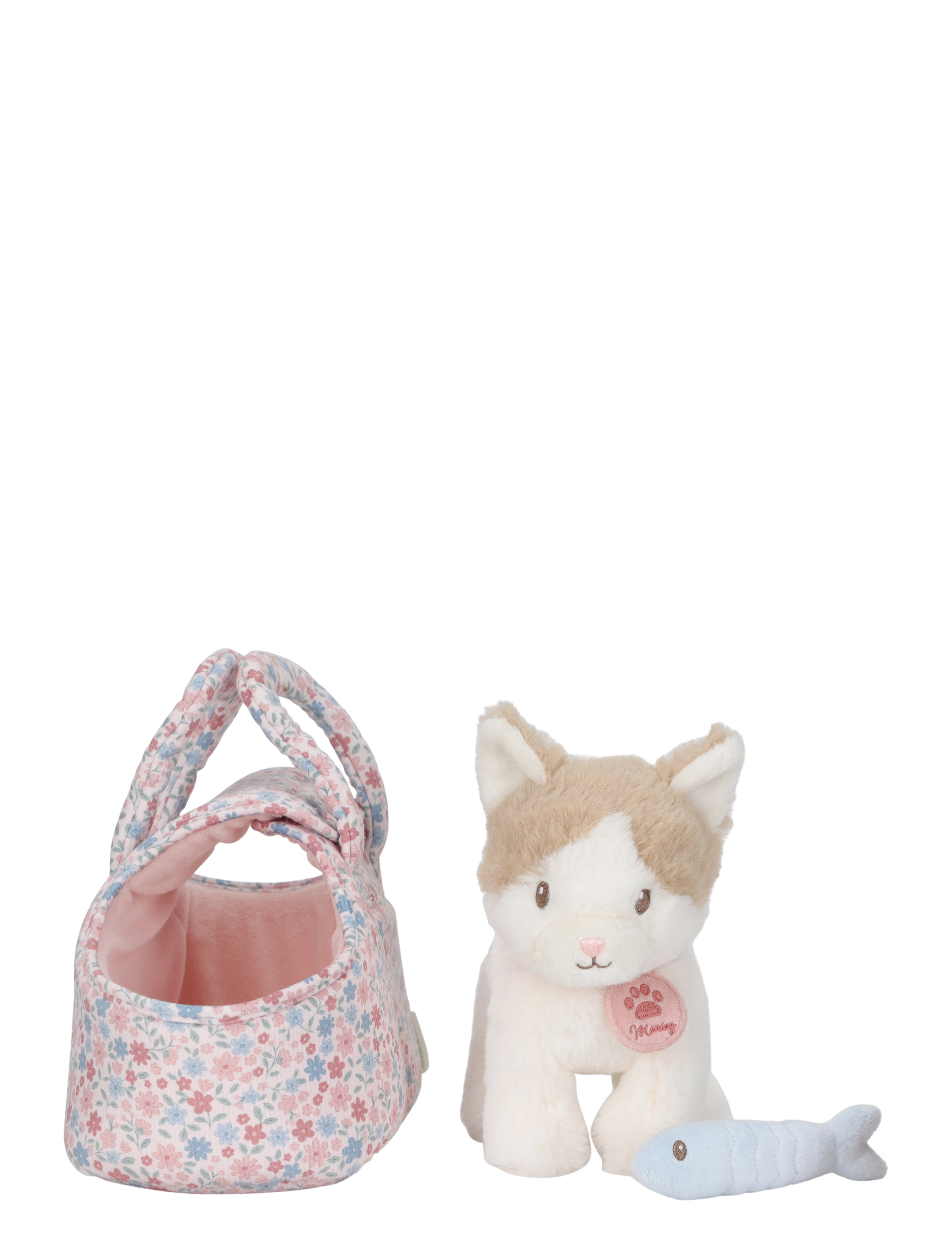 Little Dutch - Plush cat Marley in bag - mjukisdjur - white - 5
