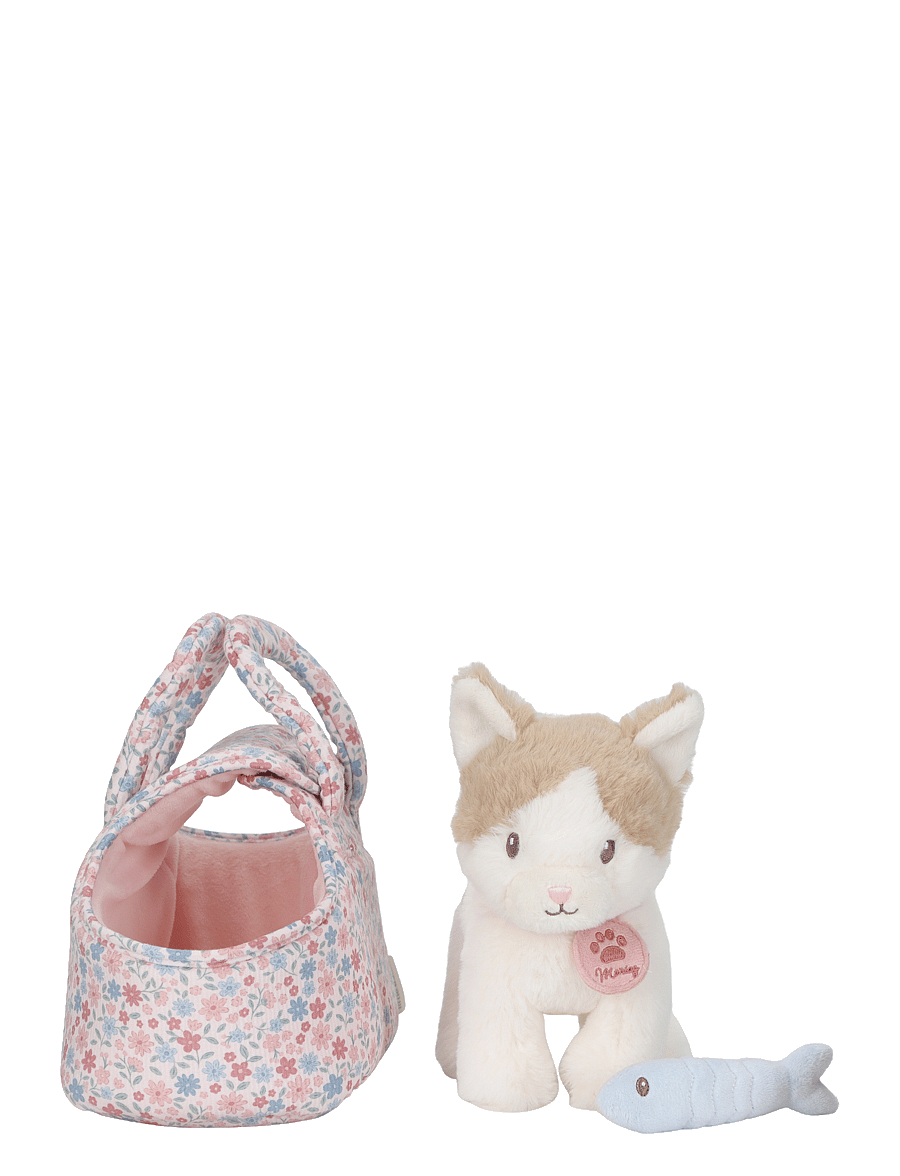 Little Dutch - Plush cat Marley in bag - mjukisdjur - white - 5