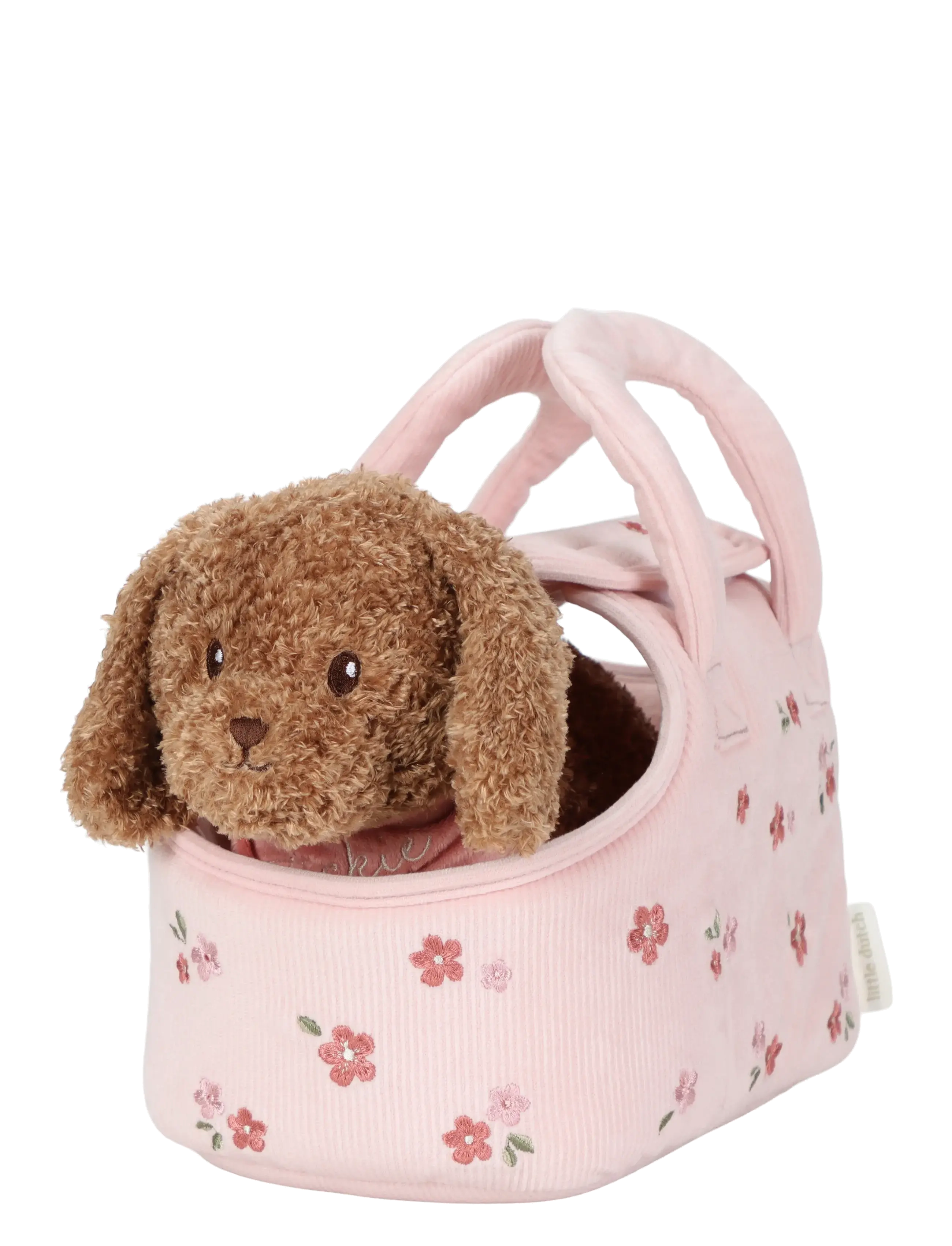 Little Dutch Plush dog Jackie in bag - Leksaker - BROWN / brown
