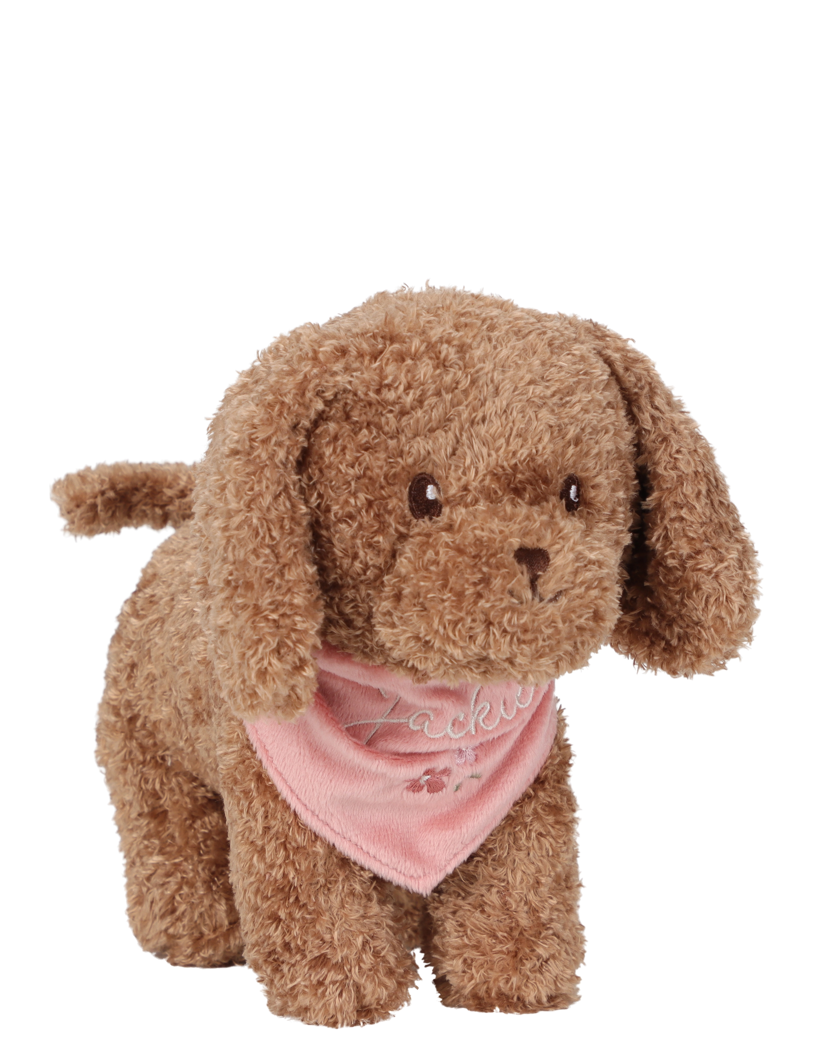 Little Dutch - Plush dog Jackie in bag - mjukisdjur - brown - 2