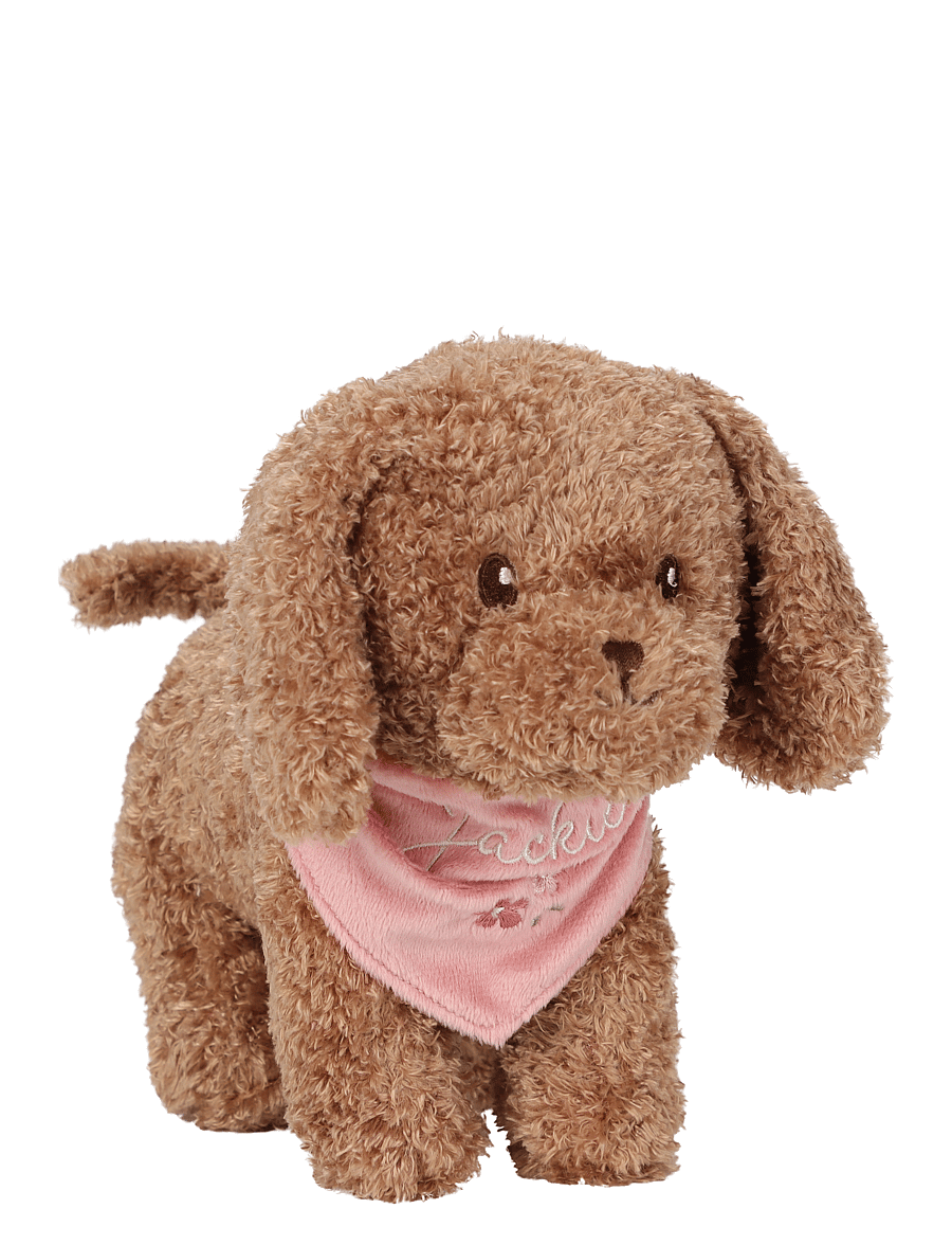 Little Dutch - Plush dog Jackie in bag - mjukisdjur - brown - 2