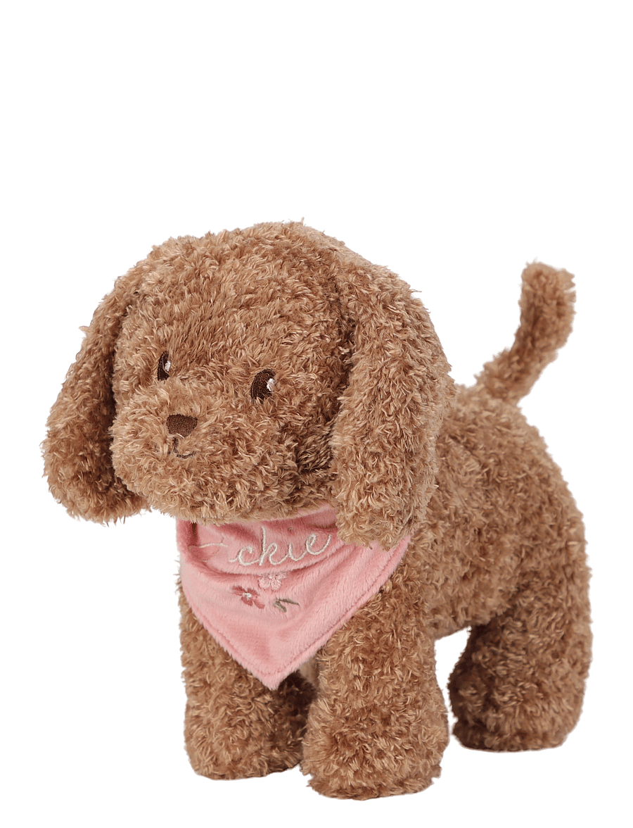 Little Dutch - Plush dog Jackie in bag - mjukisdjur - brown - 3