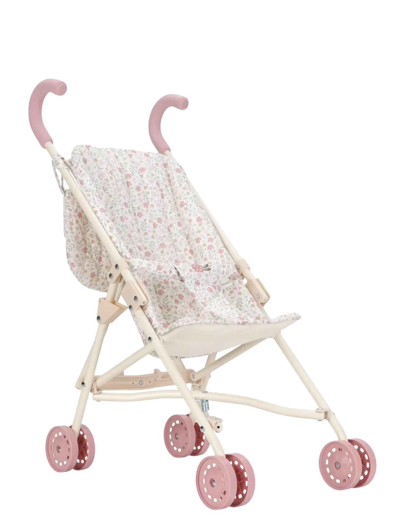 Little Dutch Stroller - White - Dukker & Tilbehør - WHITE / pink/rose