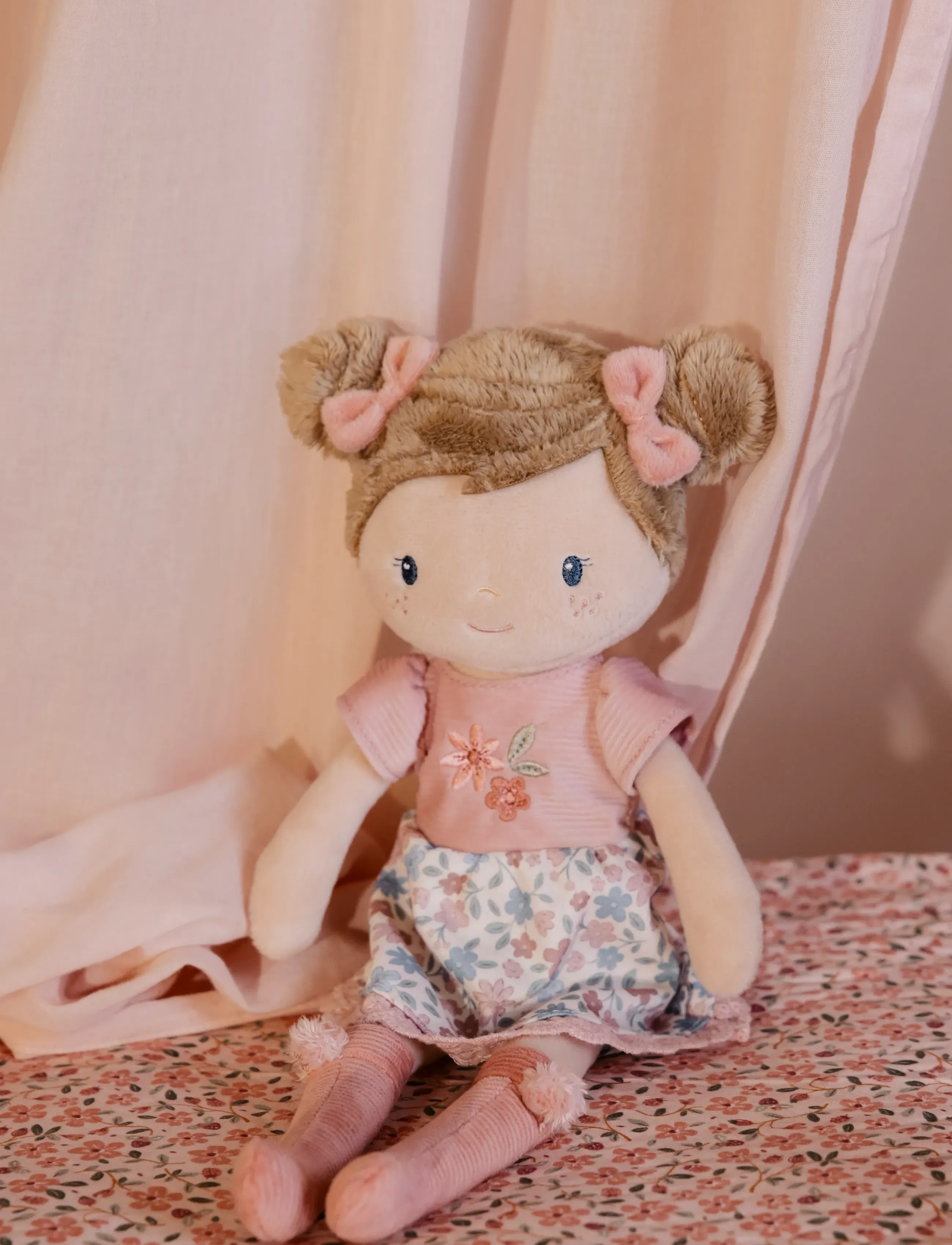 Little Dutch - Cuddle doll Rosa 35cm - dukker - pink - 4
