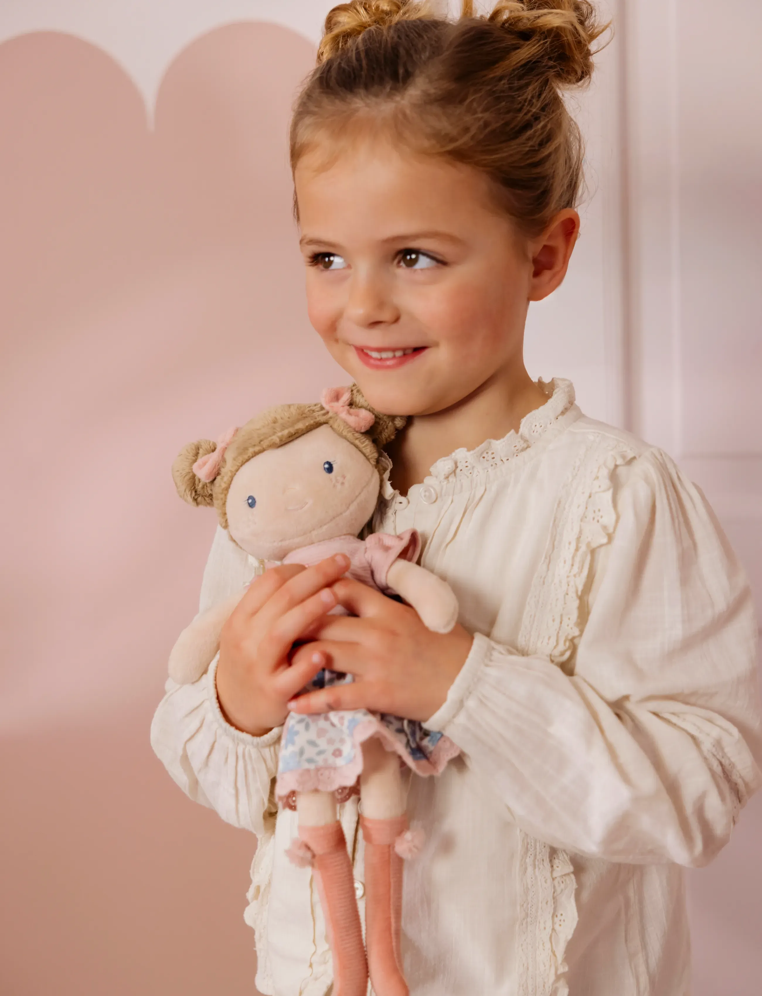 Little Dutch - Cuddle doll Rosa 35cm - dukker - pink - 5