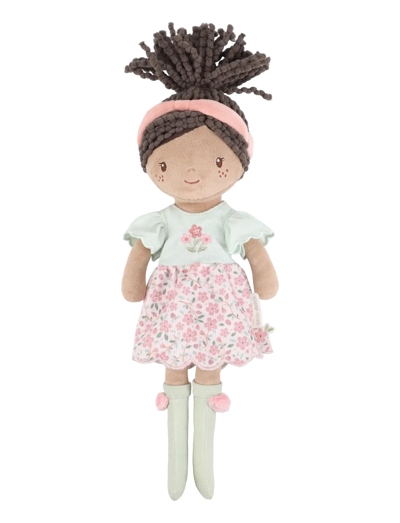 Little Dutch Cuddle Doll Evi 35cm - Legetøj - GREEN, PINK, BROWN / pink/rose