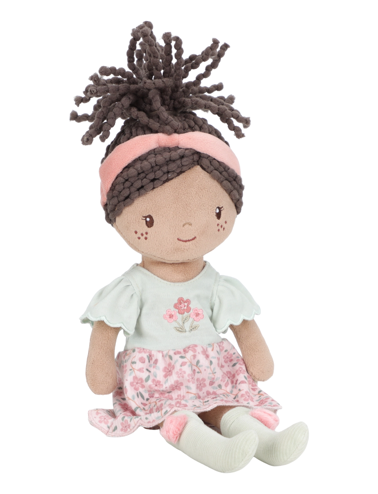 Little Dutch - Cuddle Doll Evi 35cm - dukker - green, pink, brown - 2