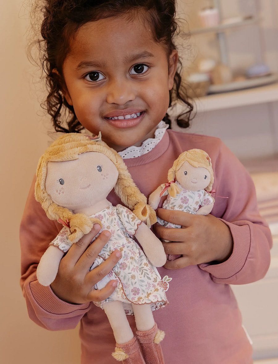 Little Dutch - Cuddle Doll Julia 35cm - dockor - pink, yellow - 0