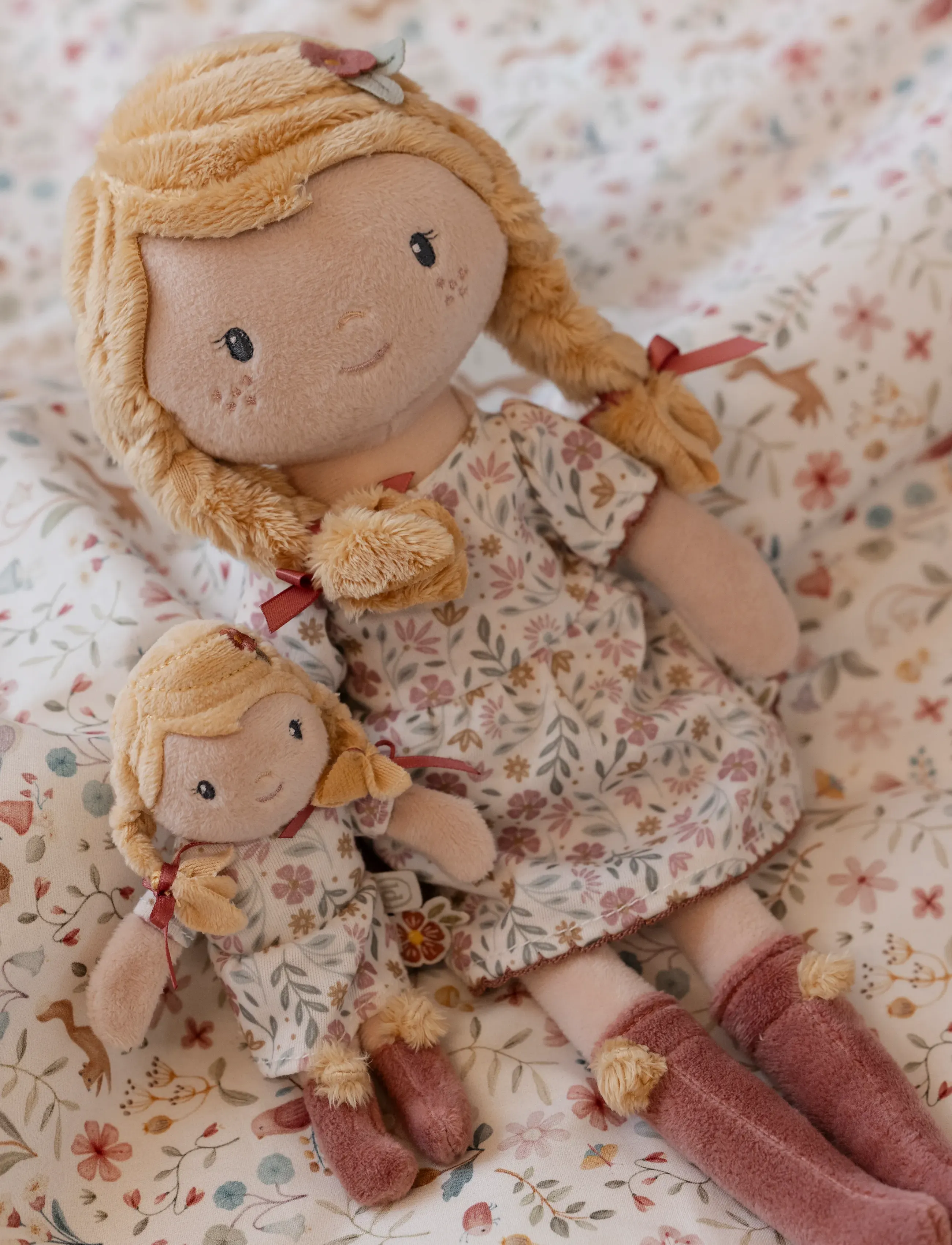 Little Dutch - Cuddle Doll Julia 35cm - dukker - pink, yellow - 3