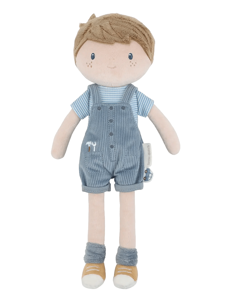 Little Dutch - Cuddle Doll Jim 35cm - dukker - blue, brown, pink - 1