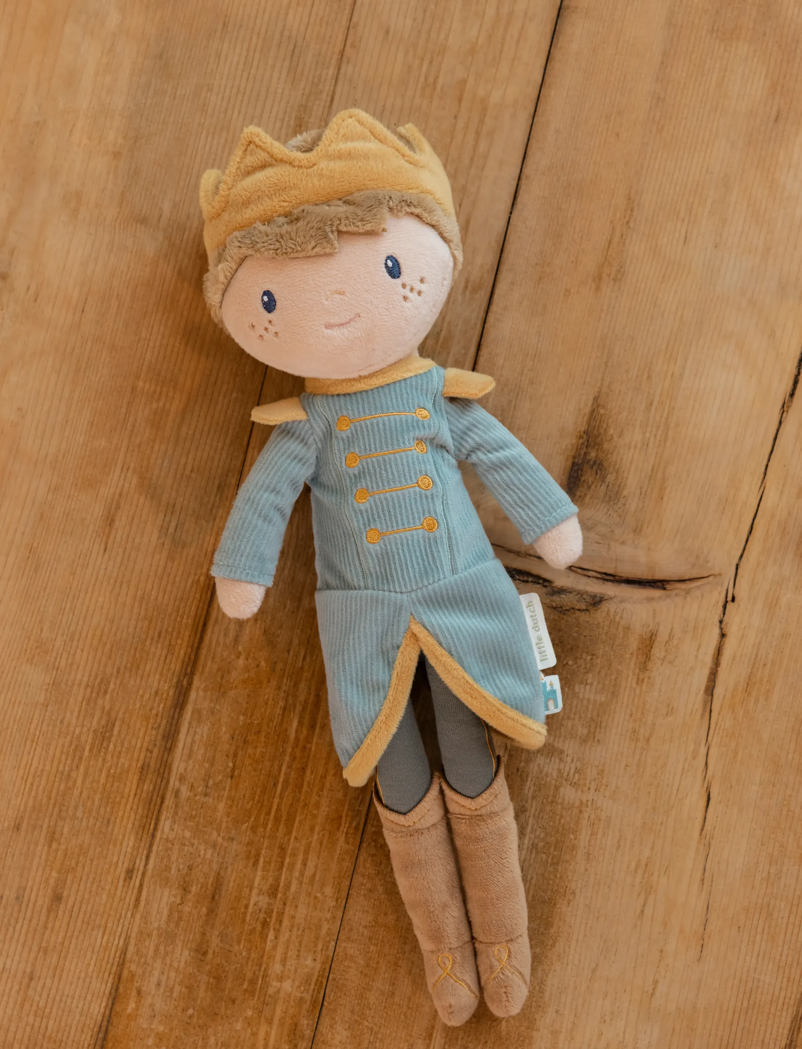 Little Dutch Cuddle Doll Prince Jim 35Cm, Dolls, Blå, Str: ONE SIZE