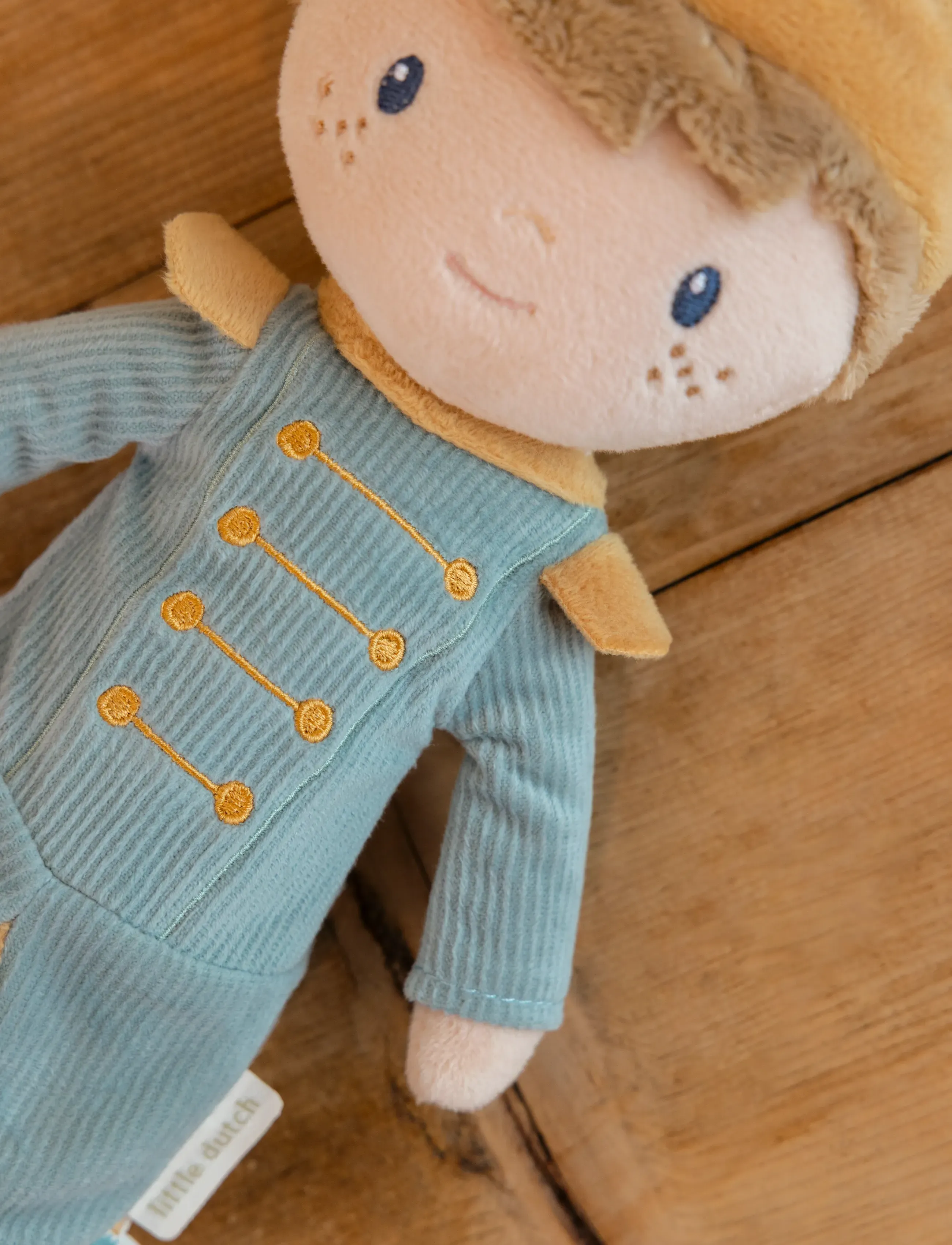 Little Dutch - Cuddle Doll Prince Jim 35cm - dockor - blue, yellow, brown - 2