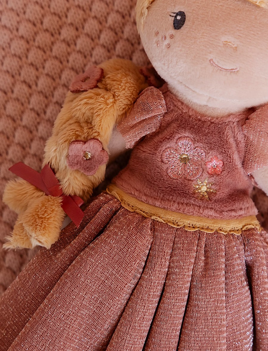 Little Dutch - Cuddle Doll Princess Julia 35cm - dockor - pink, yellow - 0