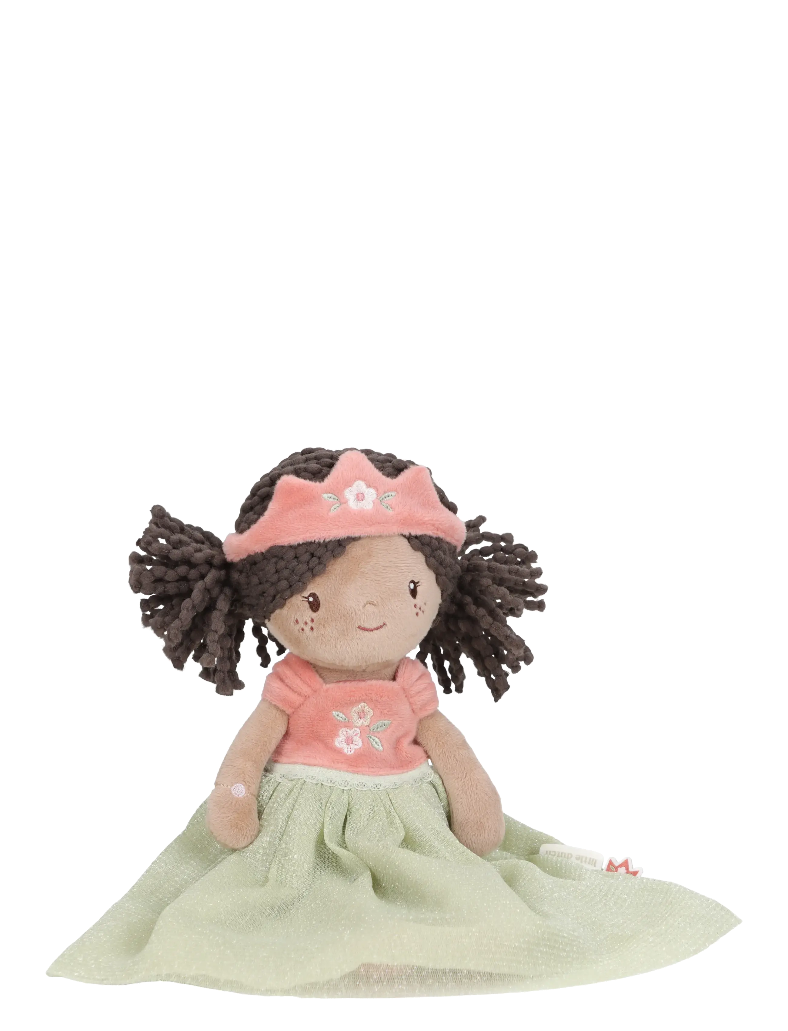 Little Dutch - Cuddle Doll Princess Evi  35cm - nusseklude - green, pink, brown - 2