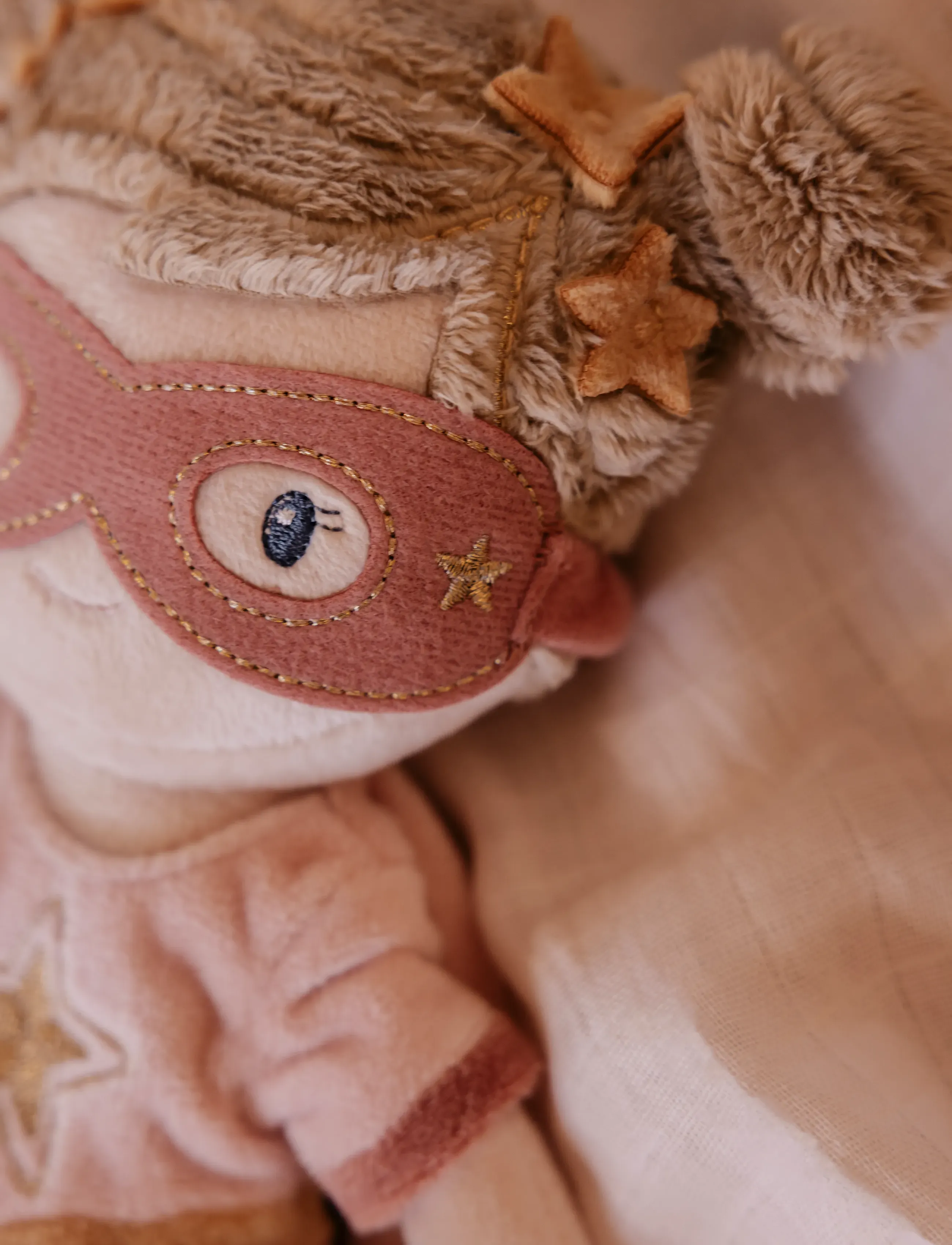 Little Dutch Cuddle Doll Superhero Rosa 35Cm, Dolls, Pink, Str: ONE SIZE