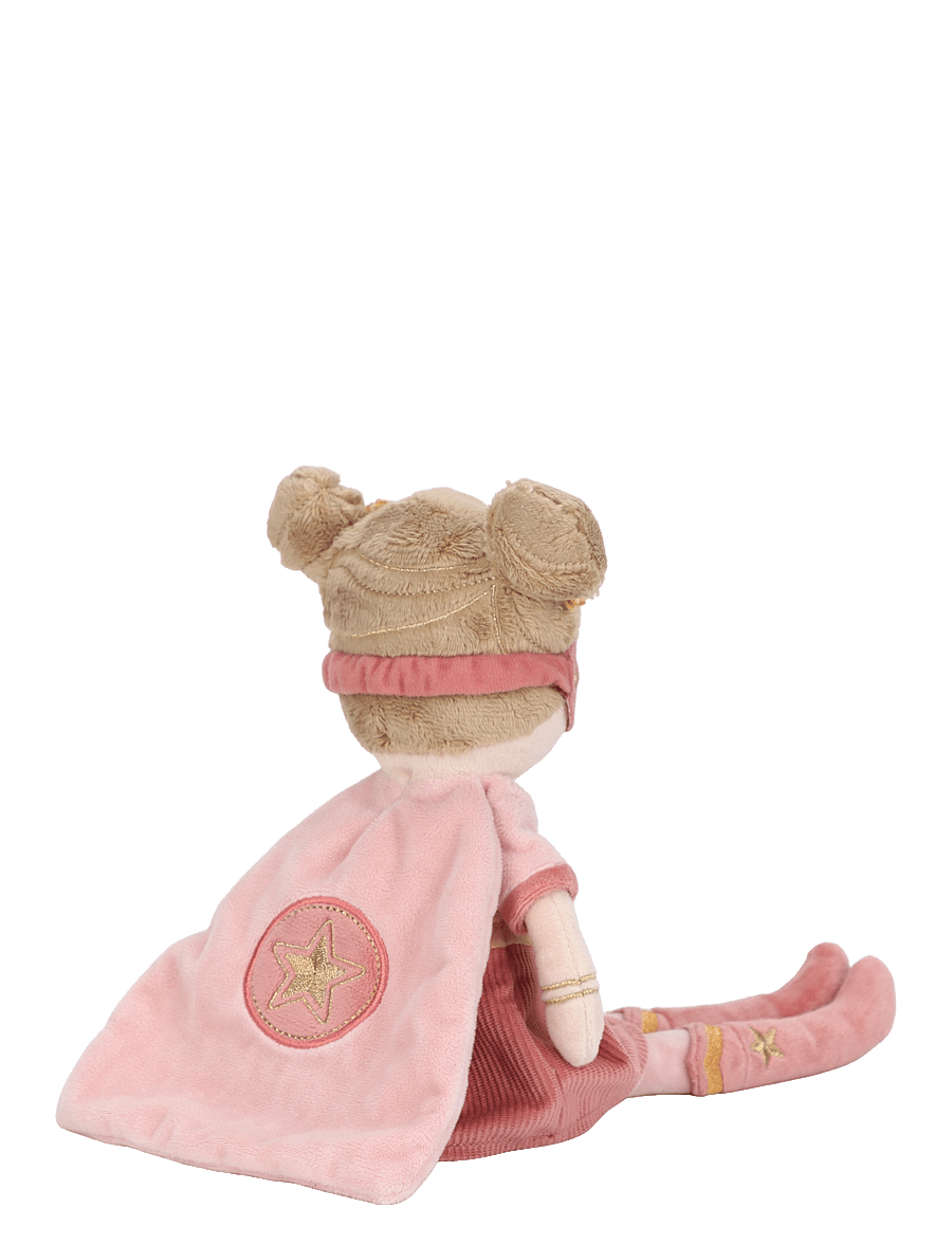 Little Dutch - Cuddle Doll Superhero Rosa 35cm - dockor - pink, brown - 3