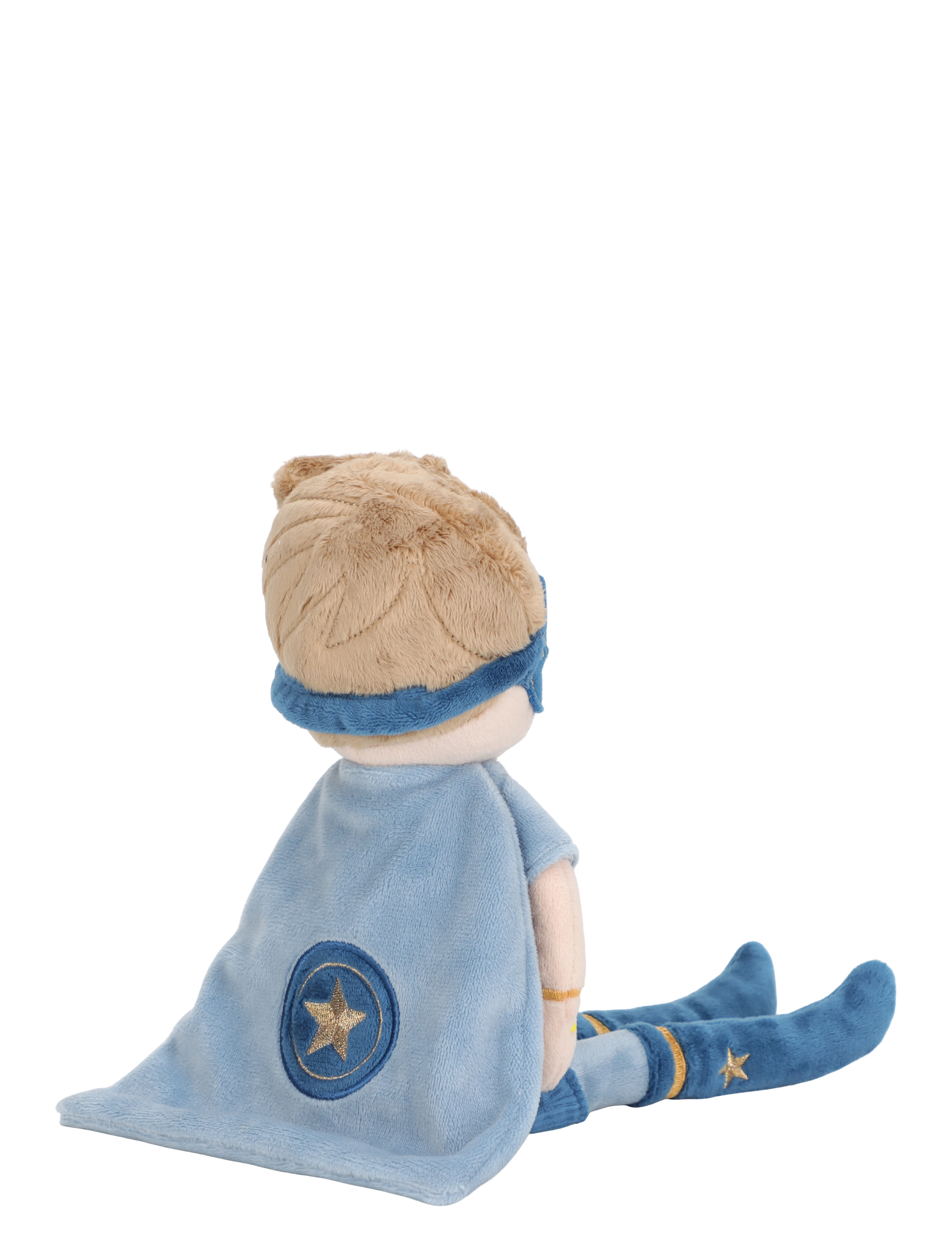 Little Dutch - Cuddle Doll Superhero Jim 35cm - dukker - blue, brown - 3