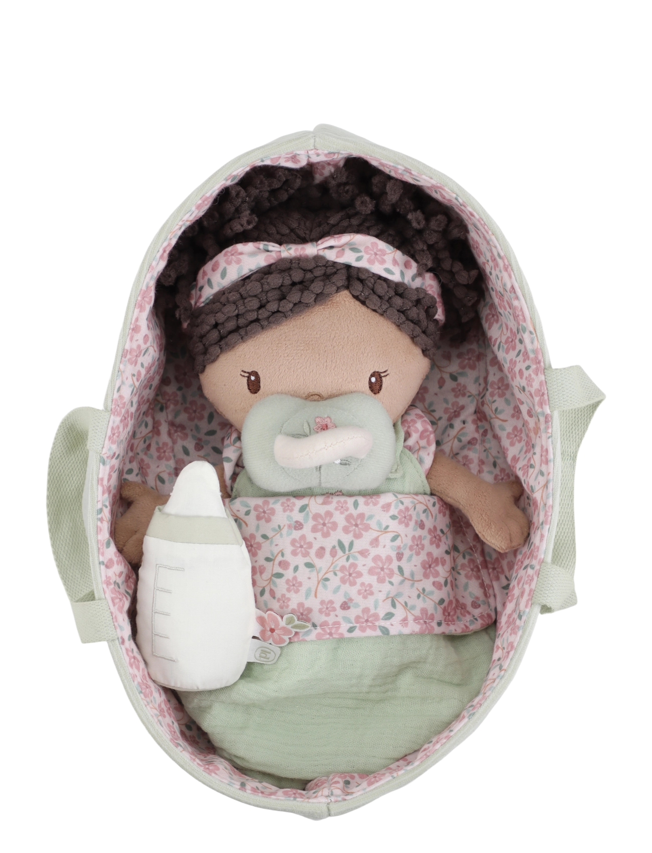 Little Dutch - Cuddle Doll Set Evi - dukker - green, pink, brown, white - 2