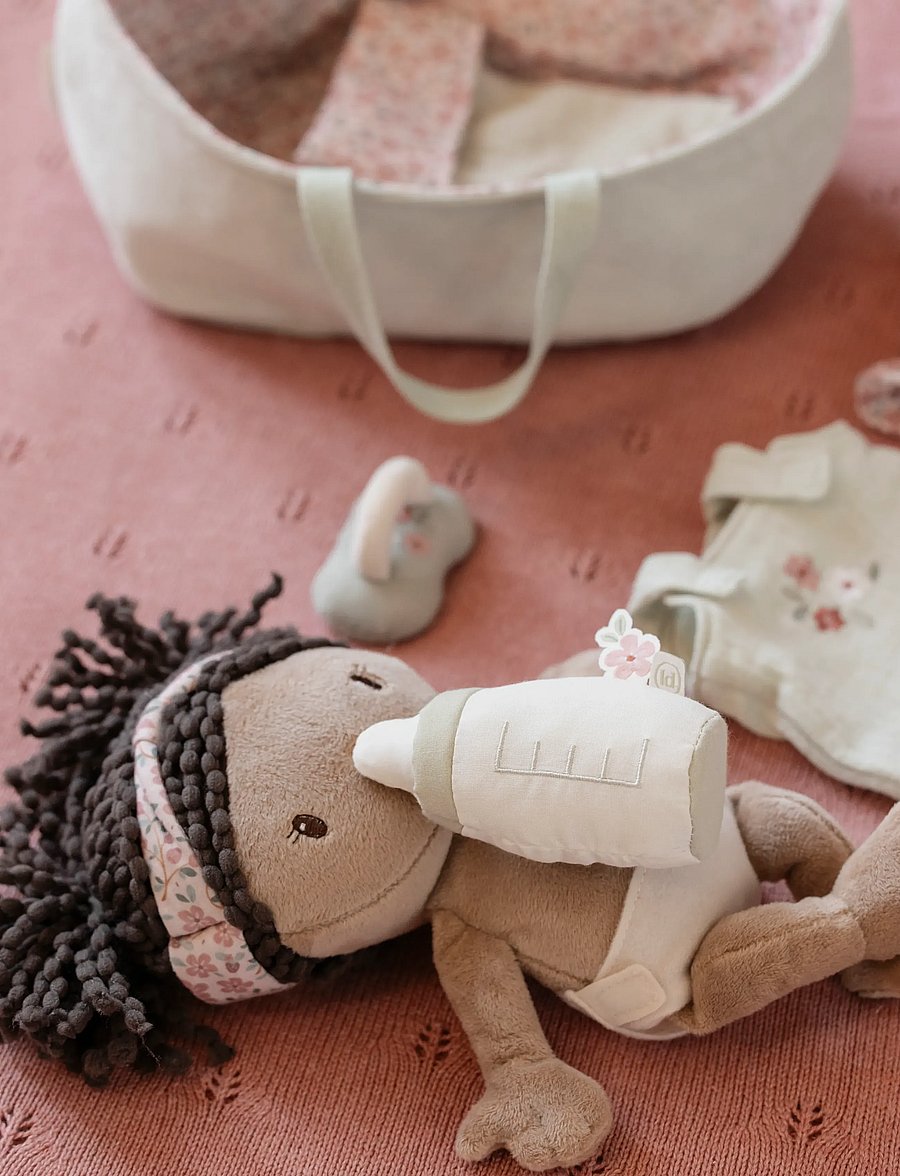 Little Dutch - Cuddle Doll Set Evi - dockor - green, pink, brown, white - 0