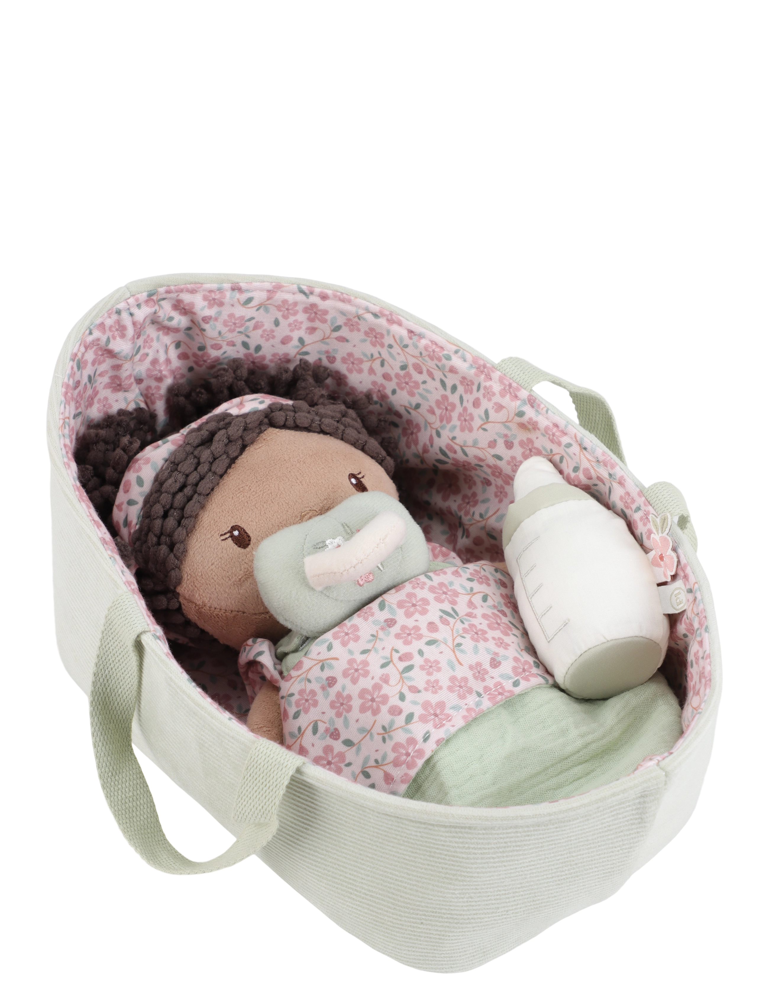 Little Dutch - Cuddle Doll Set Evi - dukker - green, pink, brown, white - 3