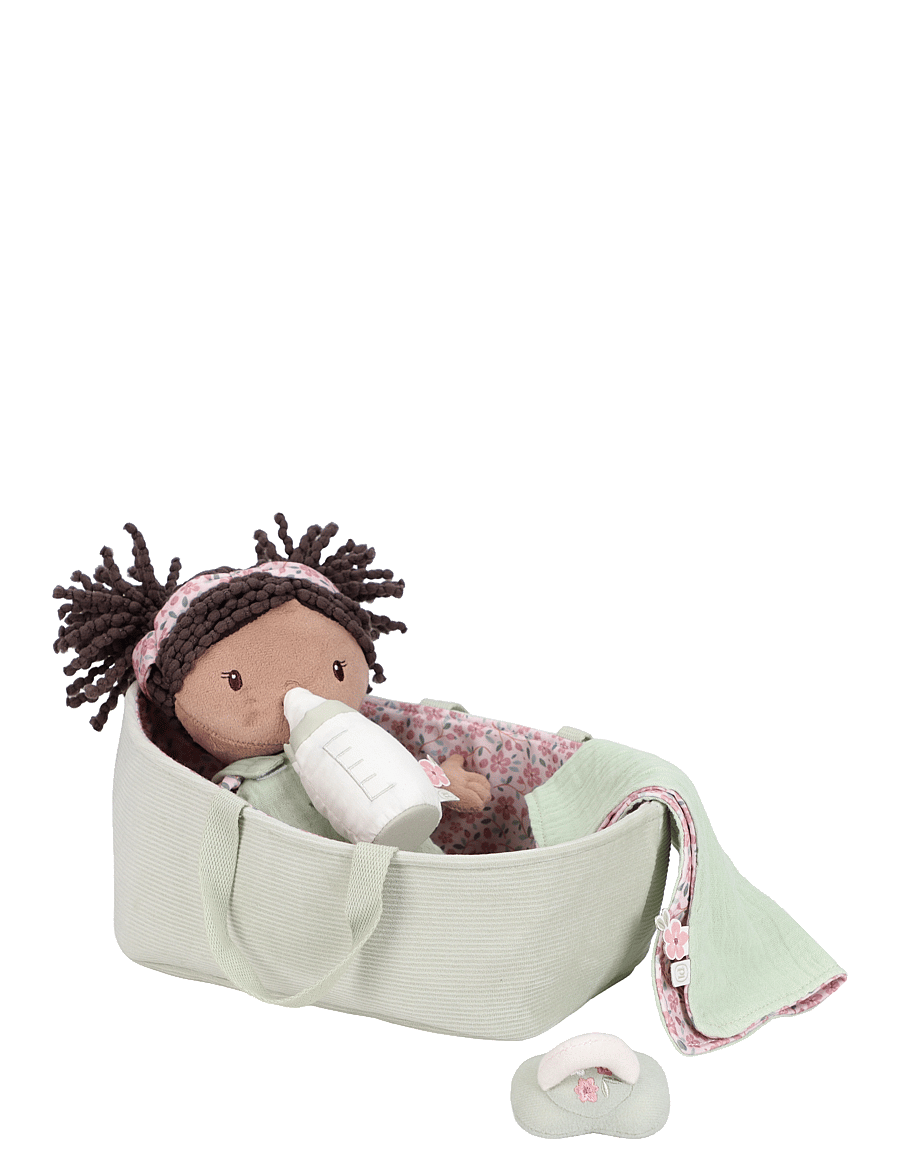 Little Dutch - Cuddle Doll Set Evi - dockor - green, pink, brown, white - 4