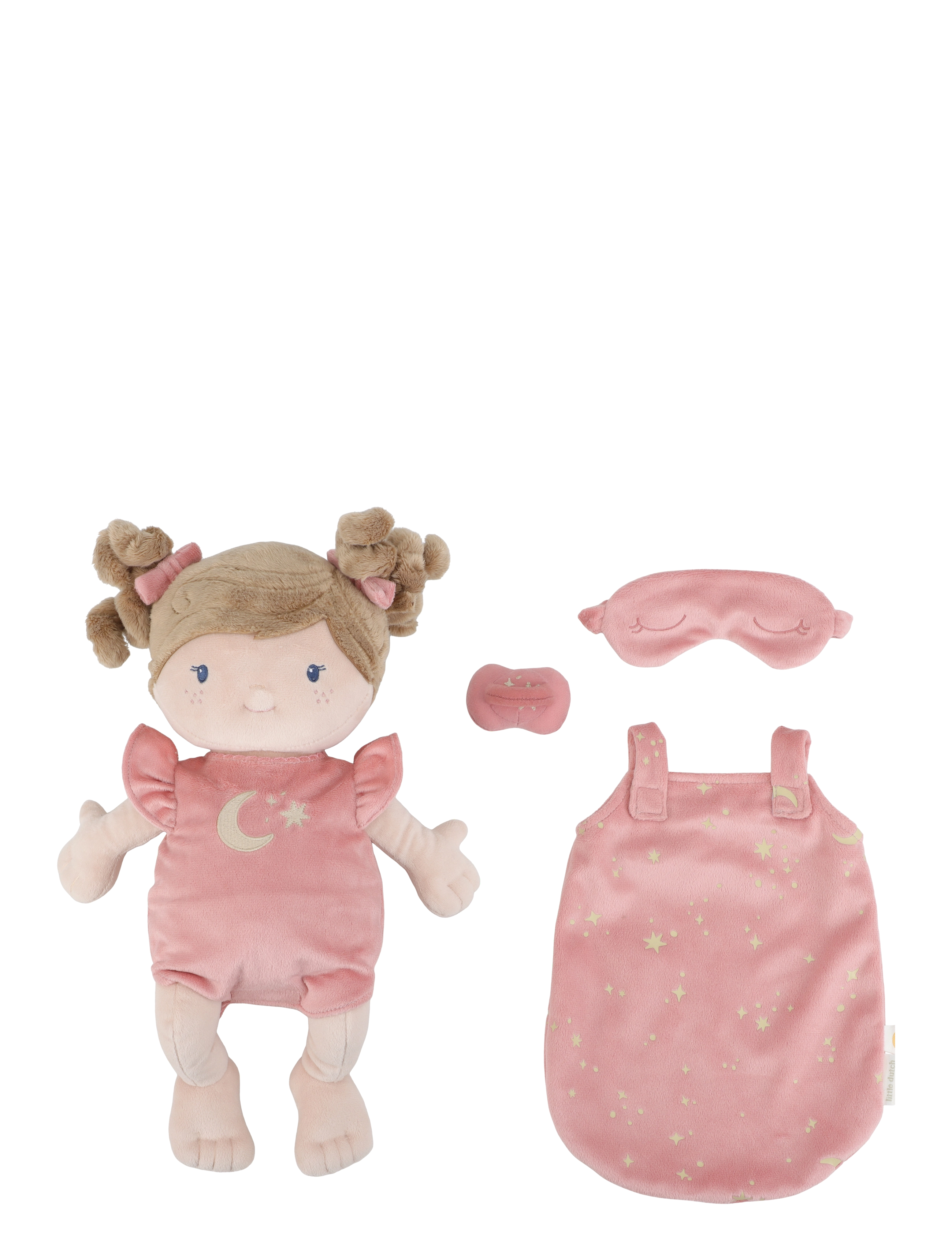 Little Dutch - Cuddle Doll Baby Rosa 40cm - dukker - white, pink, brown - 2