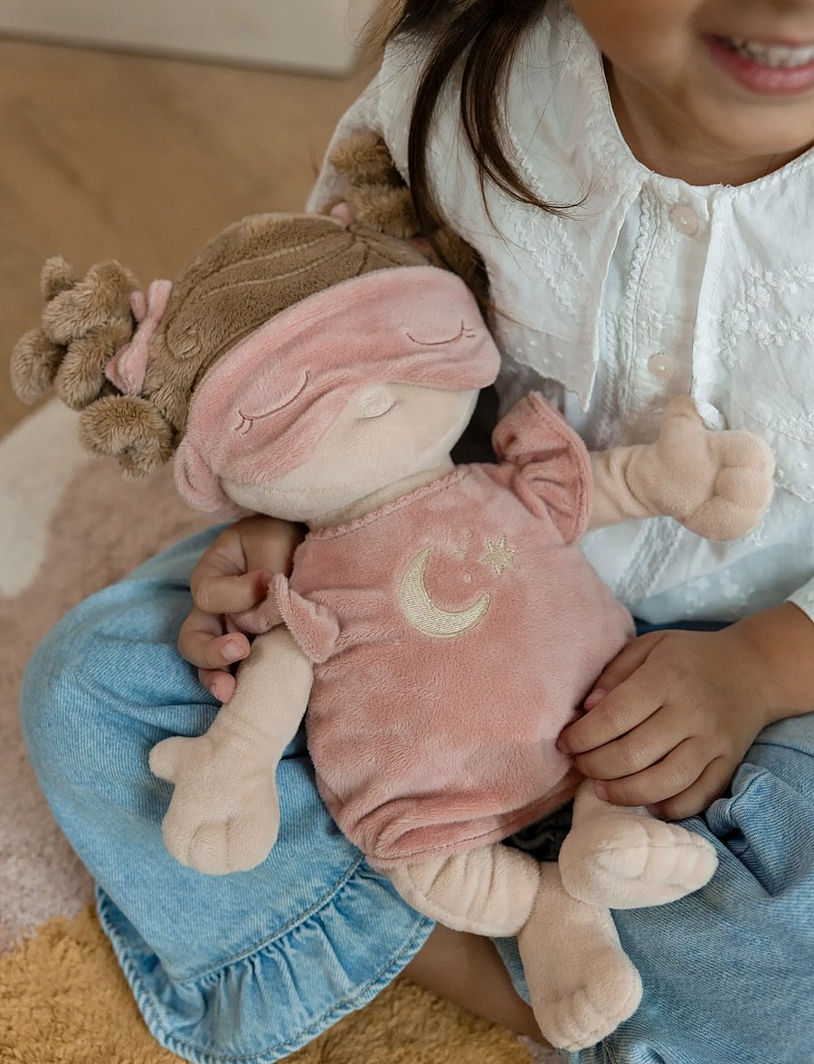 Little Dutch - Cuddle Doll Baby Rosa 40cm - dockor - white, pink, brown - 0