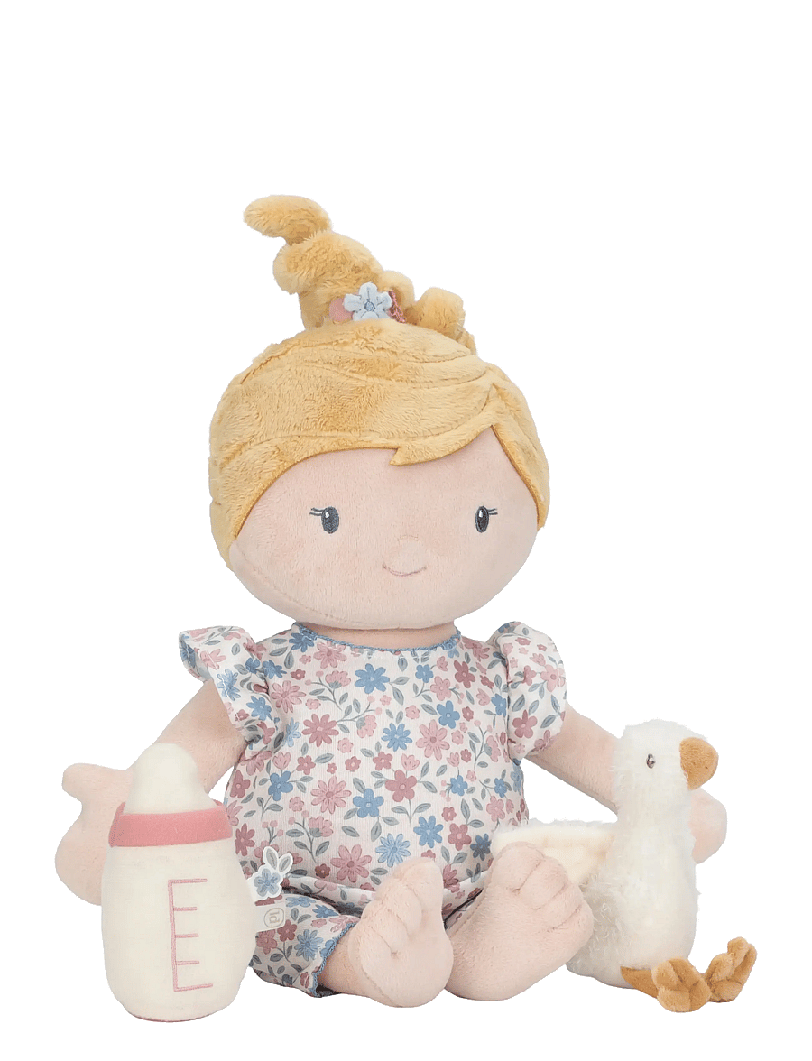 Little Dutch - Cuddle Doll Baby Julia 40cm - dockor - yellow, pink, white - 1