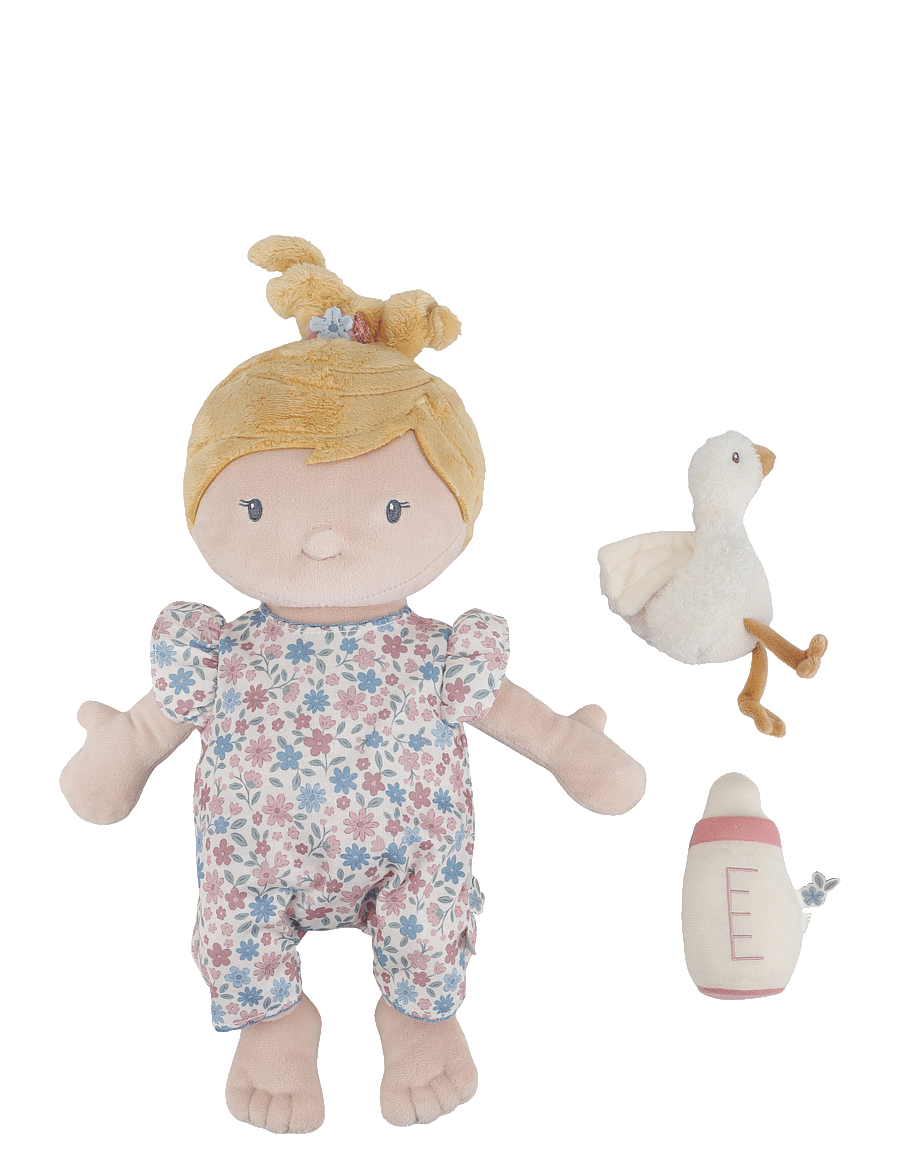 Little Dutch - Cuddle Doll Baby Julia 40cm - dockor - yellow, pink, white - 2