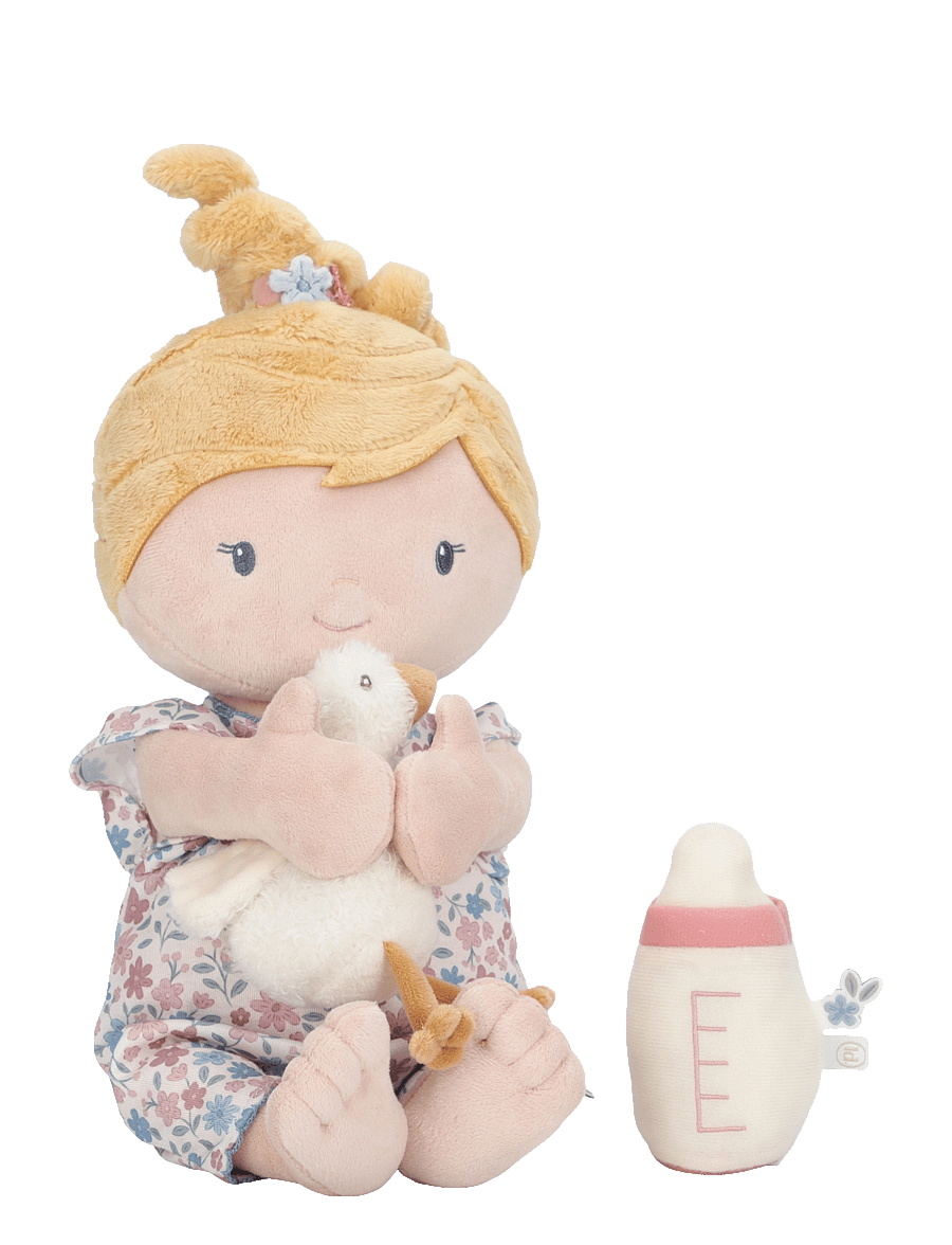 Little Dutch - Cuddle Doll Baby Julia 40cm - dockor - yellow, pink, white - 3