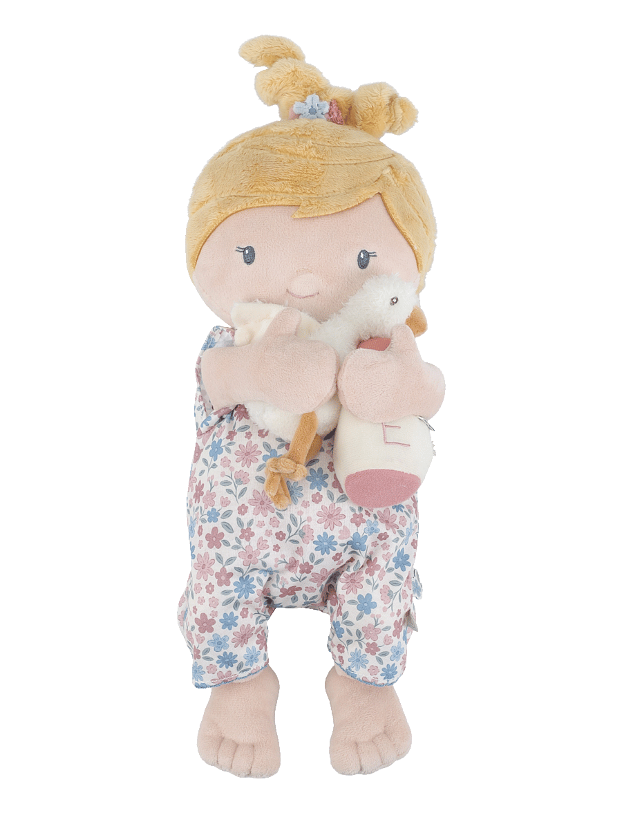 Little Dutch - Cuddle Doll Baby Julia 40cm - dockor - yellow, pink, white - 4