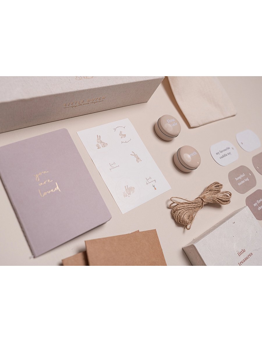 Little Dutch - Little Dutch Memory box Baby Bunny FSC - mina första år - grey - 0