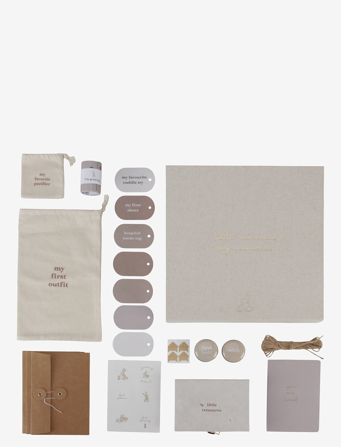 Little Dutch - Little Dutch  Memory box Baby Bunny FSC - shoppa efter ålder - grey - 4