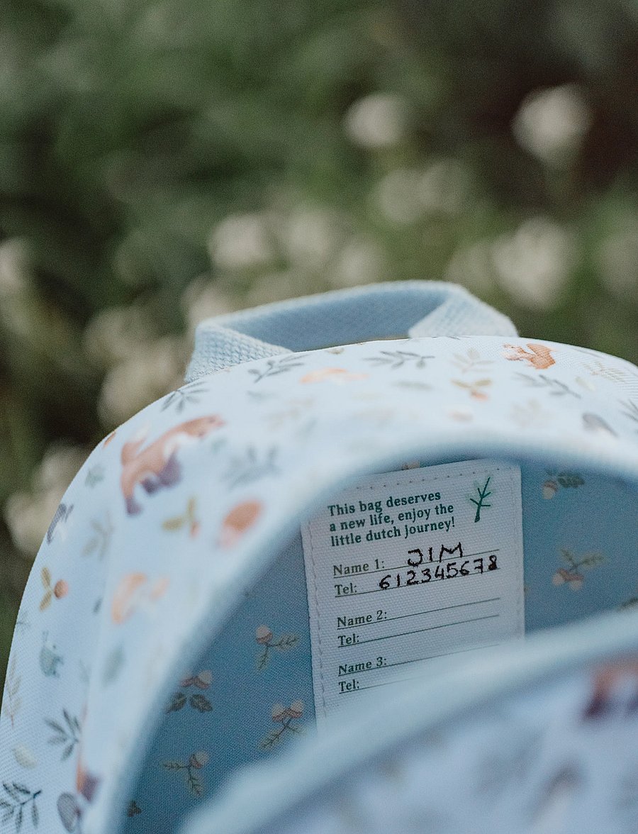 Little Dutch - Backpack Forest Friends - ryggsäckar - blue - 0