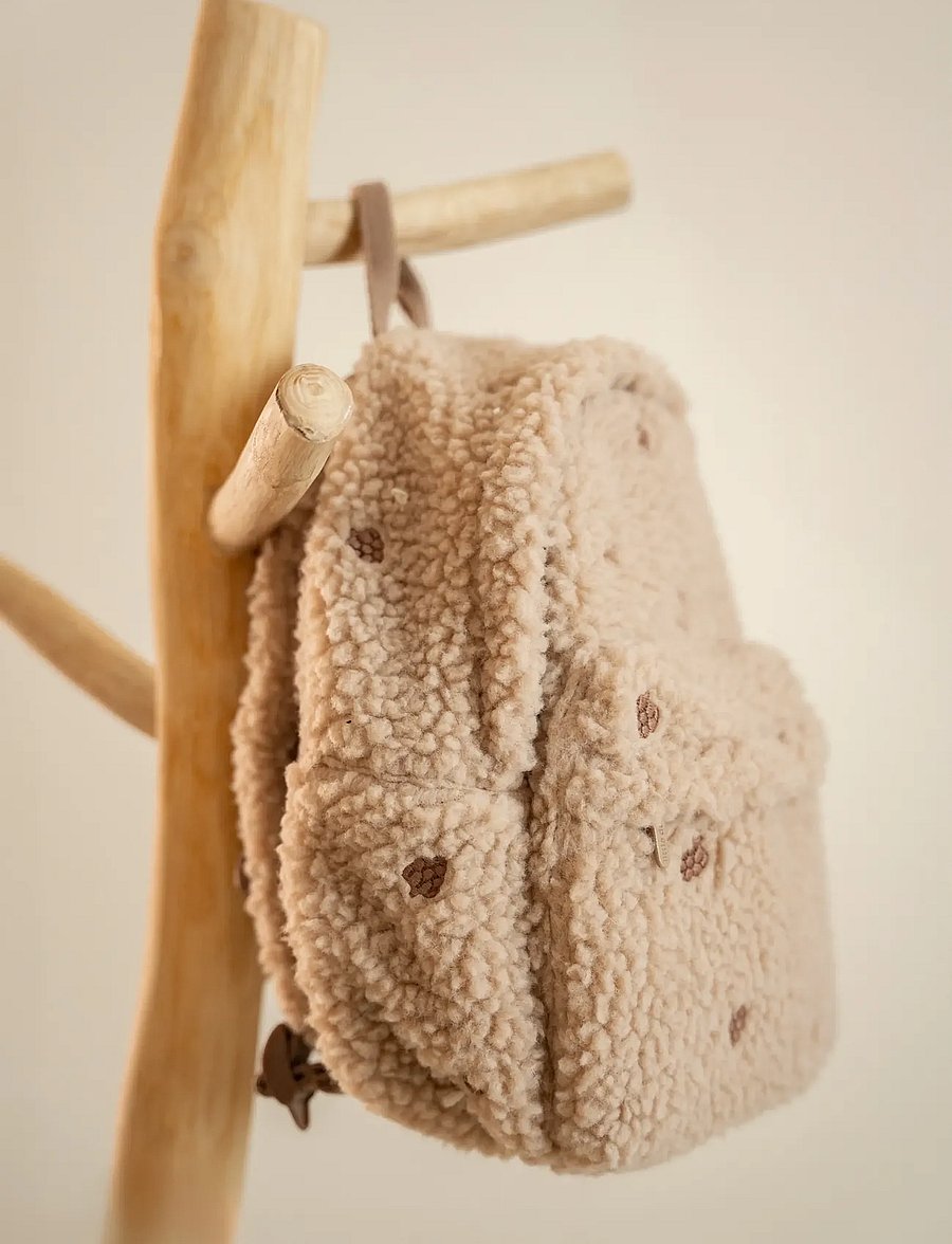 Little Dutch - Backpack Teddy Forest Friends - ryggsäckar - beige - 0