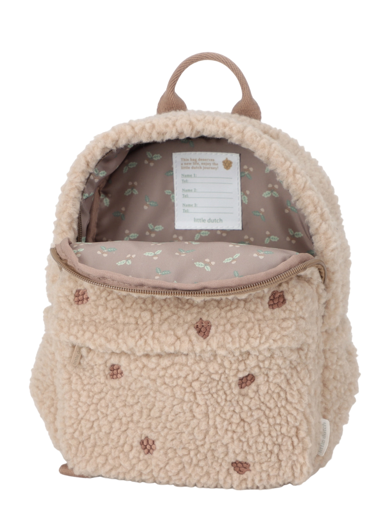 Little Dutch - Backpack Teddy Forest Friends - ryggsäckar - beige - 4