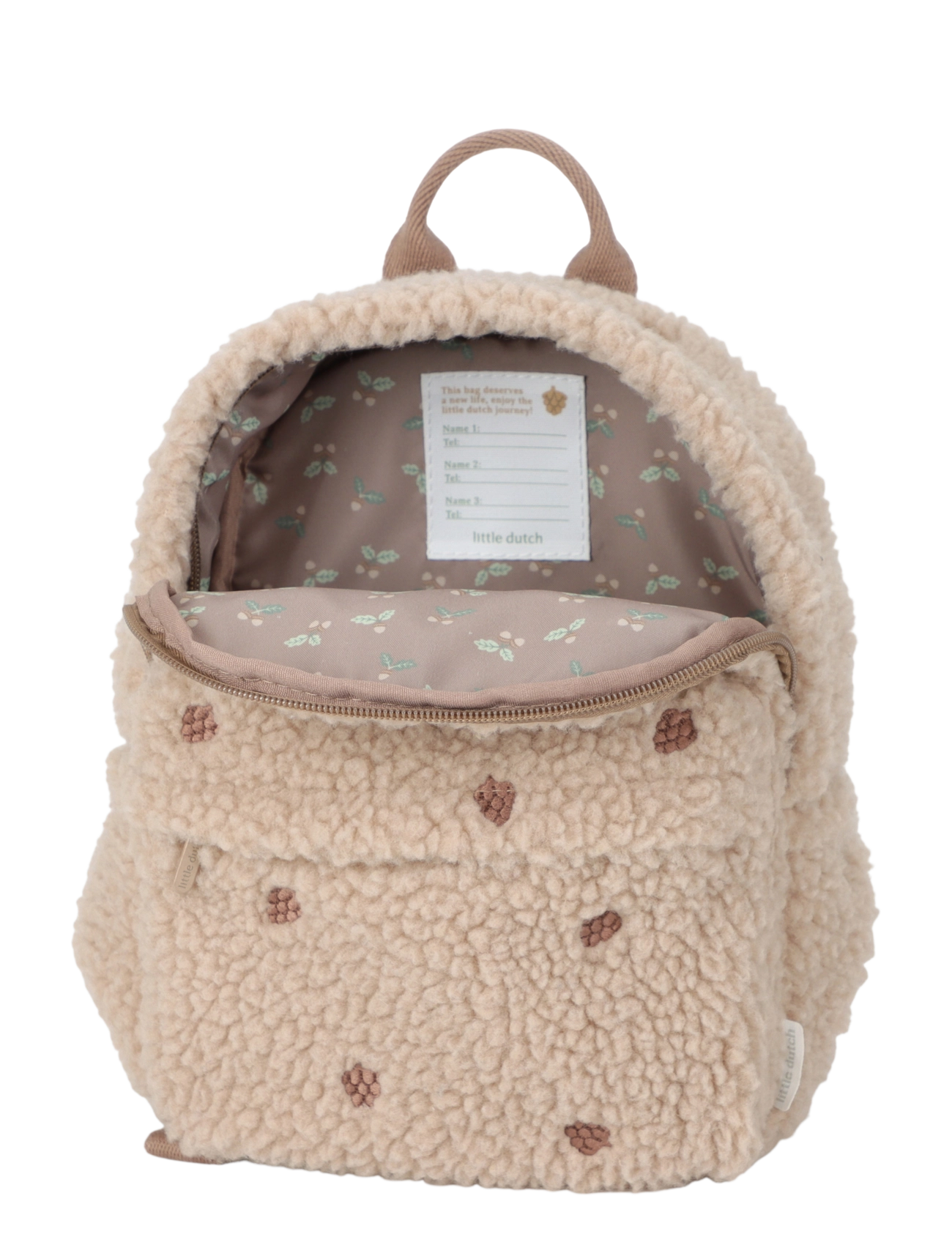 Little Dutch - Backpack Teddy Forest Friends - ryggsäckar - beige - 5