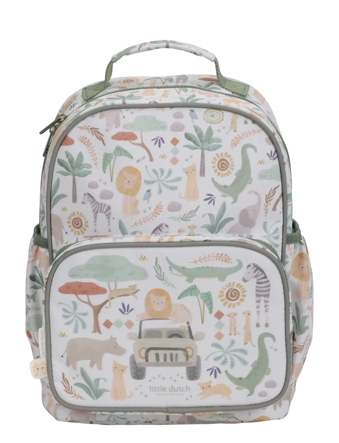 Little Dutch Little Dutch - Backpack large - Safari Friends - Barn 98-134 - GREEN / multi