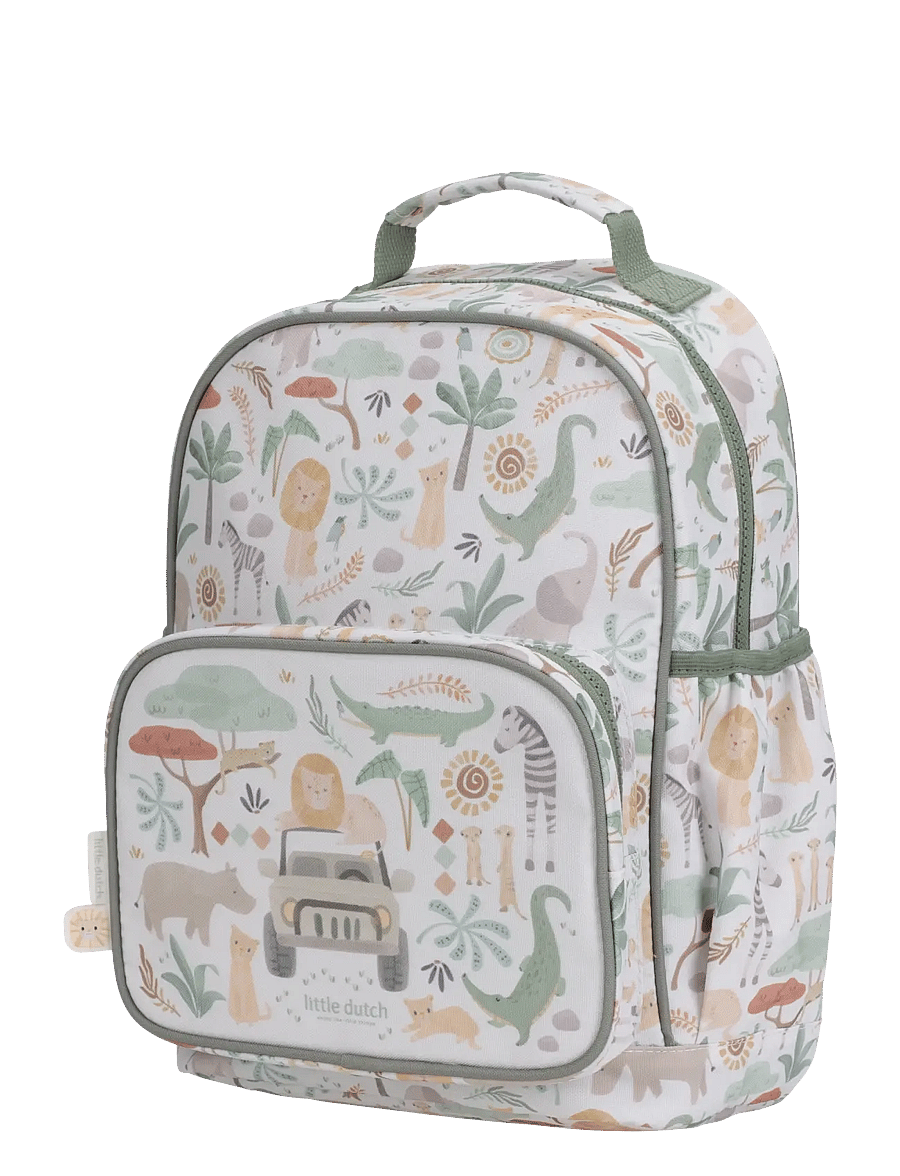 Little Dutch - Little Dutch - Backpack large - Safari Friends - ryggsäckar - green - 4