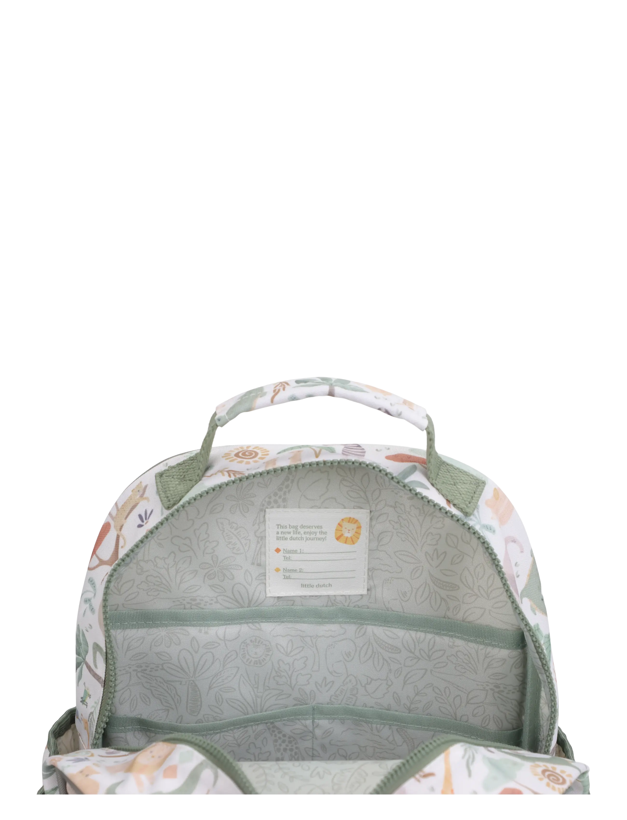 Little Dutch - Little Dutch - Backpack large - Safari Friends - ryggsäckar - green - 5