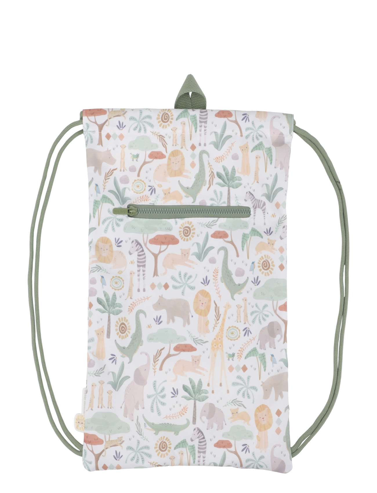 Little Dutch Little Dutch - Gym bag - Safari Friends - Sportväskor - GREEN / white